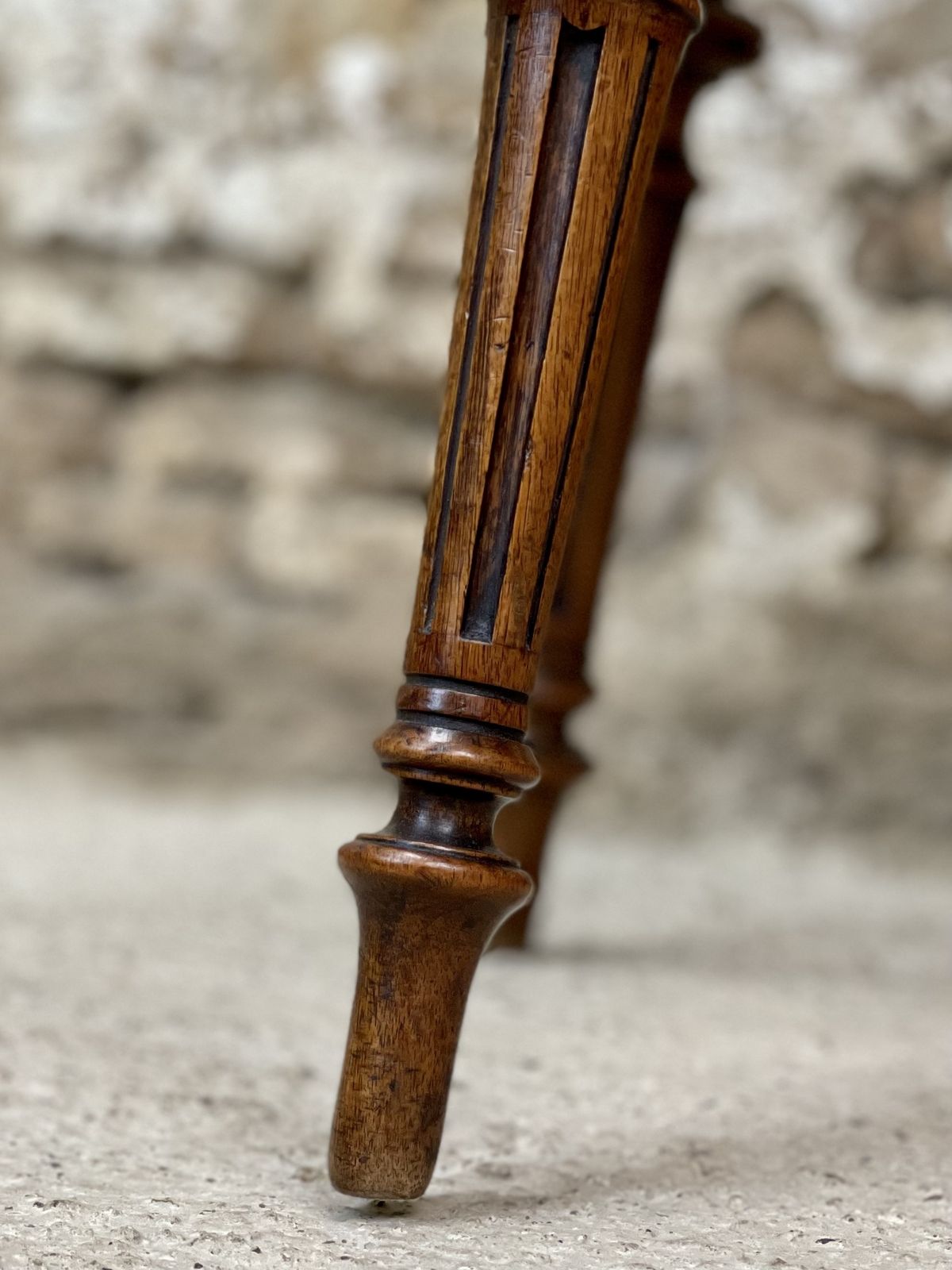 Pair Of Parisian Walnut Hall Chairs.  Maison Guéret Of Paris, photo buy
