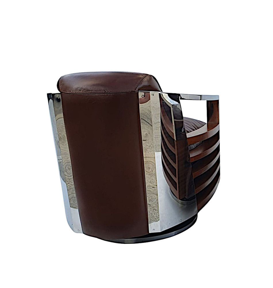 A Revolving Armchair In The Art Deco Style photo vinterior