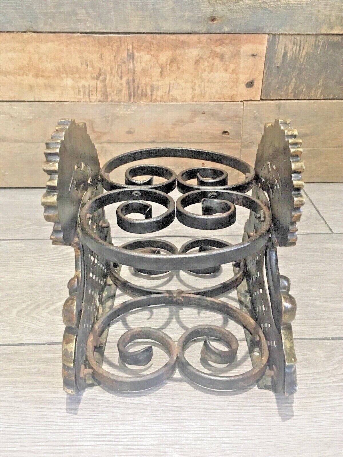 Exceptional Antique French Rococo Ormolu Fireside Trivet Kettle Teapot Stand photo buy