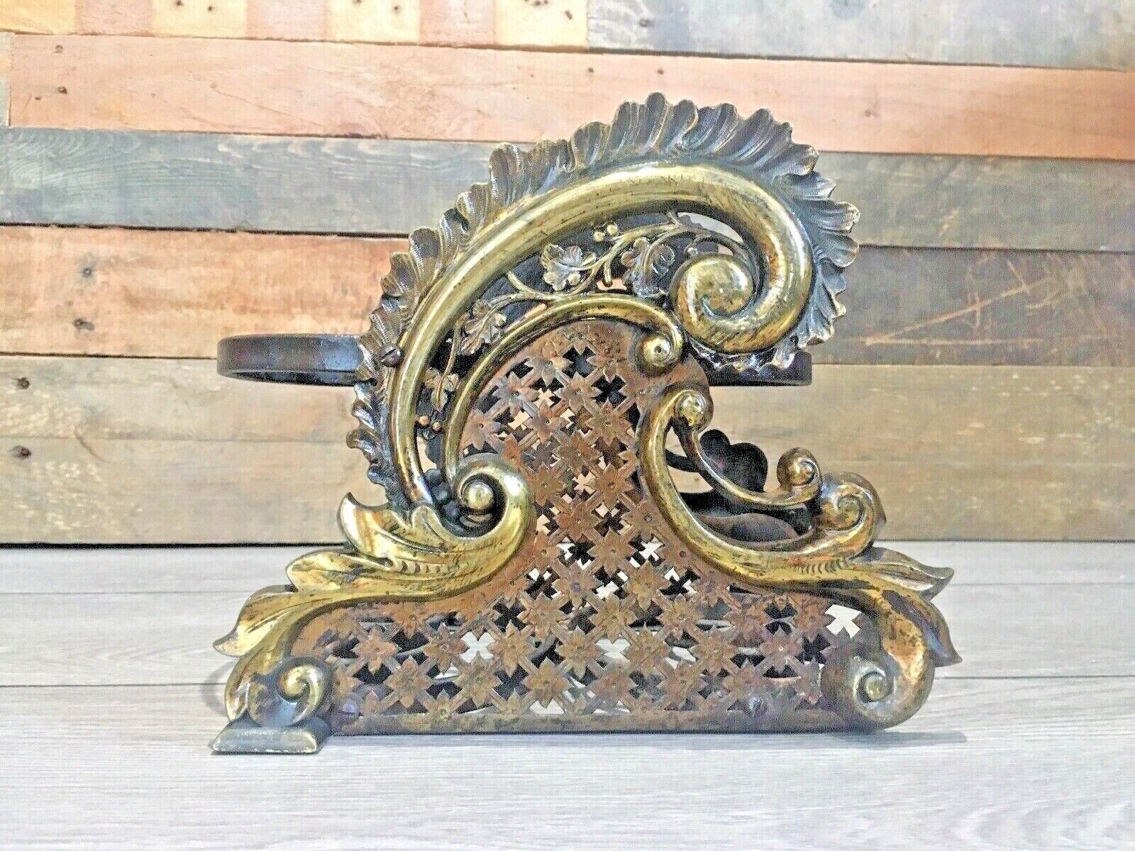 photo for sale Exceptional Antique French Rococo Ormolu Fireside Trivet Kettle Teapot Stand