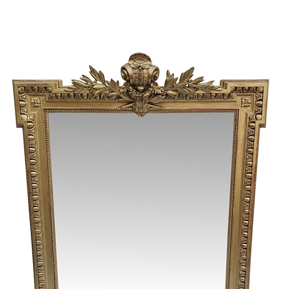 A Fabulous 19th Century Giltwood Hall Or Overmantle Mirror photo furniture