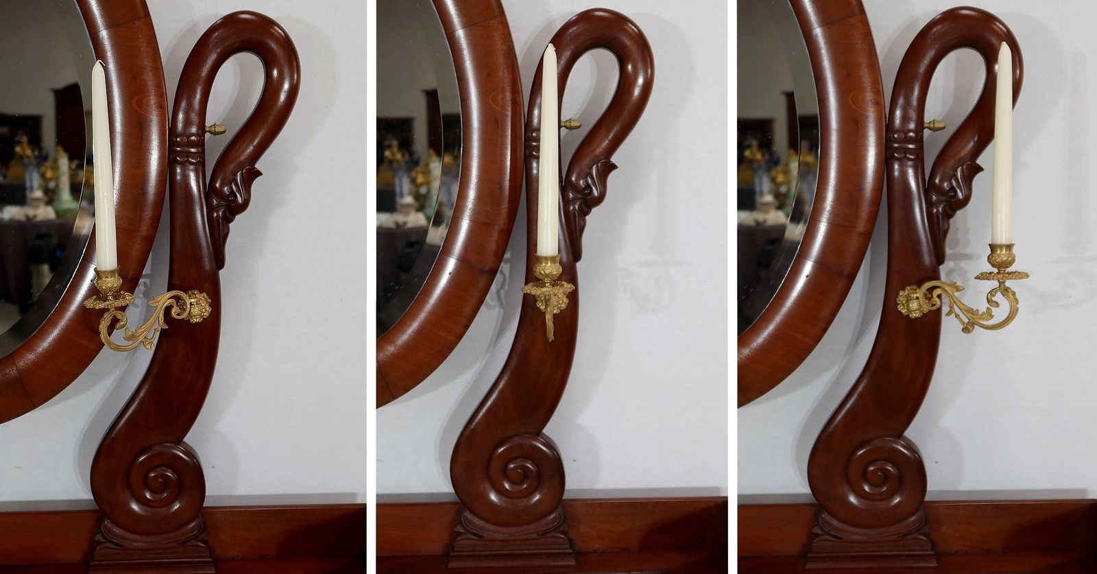 photo furniture Small Psyche Commode, Restoration Period, Early 19th Century