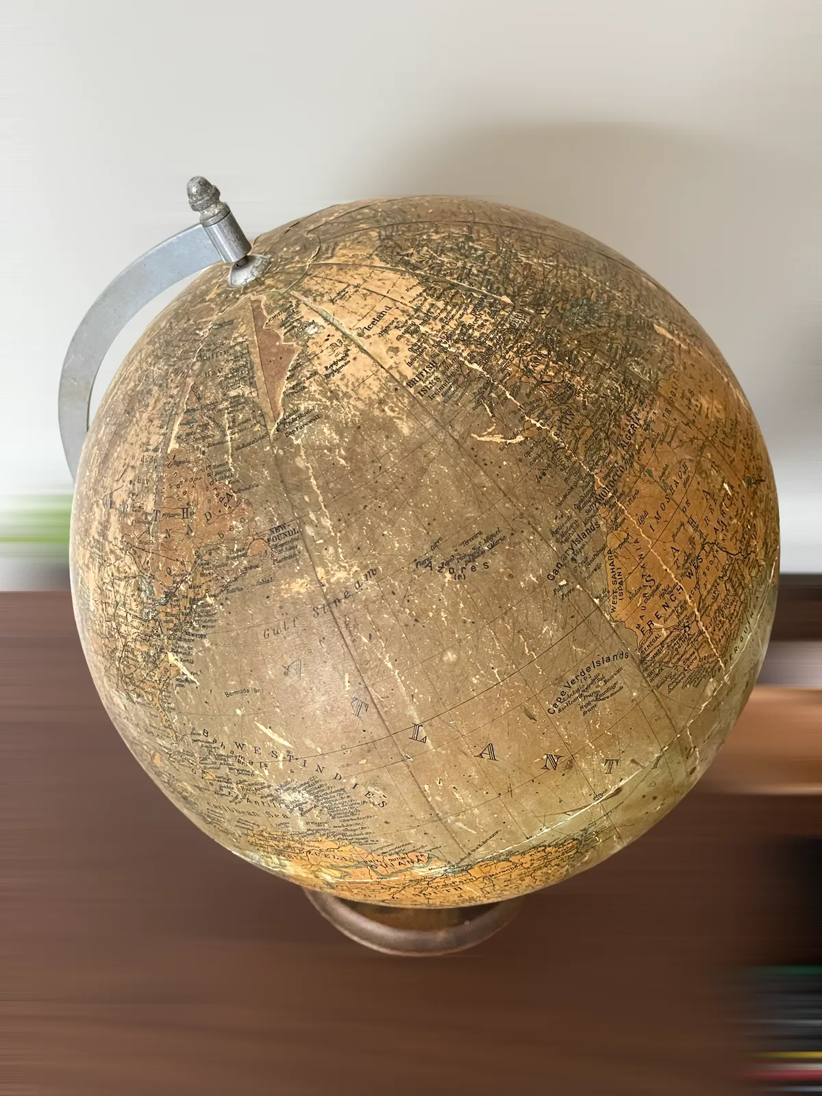 Globe Distressed. Dry Patina. photo for sale