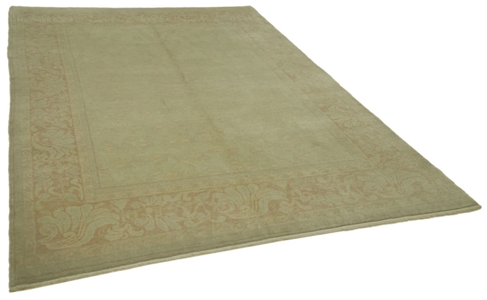 Vintage Beige Oushak Decorative Rug 200 Cm X 275 Cm photo furniture
