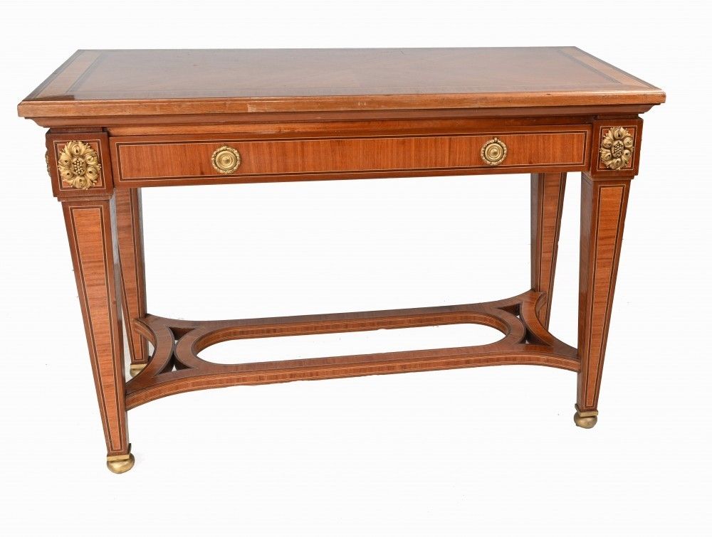 Pair French Console Tables Empire Circa 1890 photo vinterior