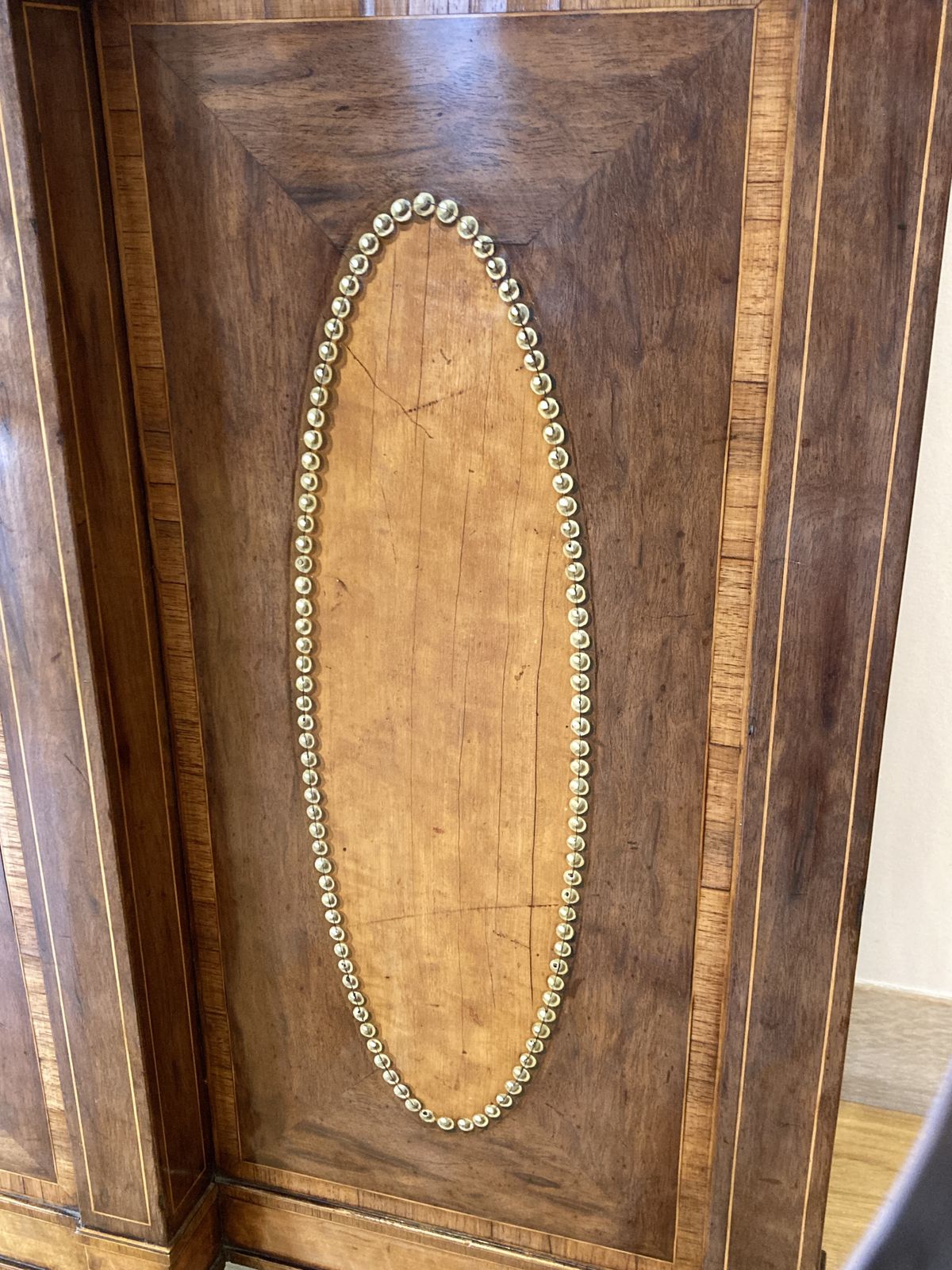 Furniture George III Breakfront Side Cabinet, Circa 1790 photo