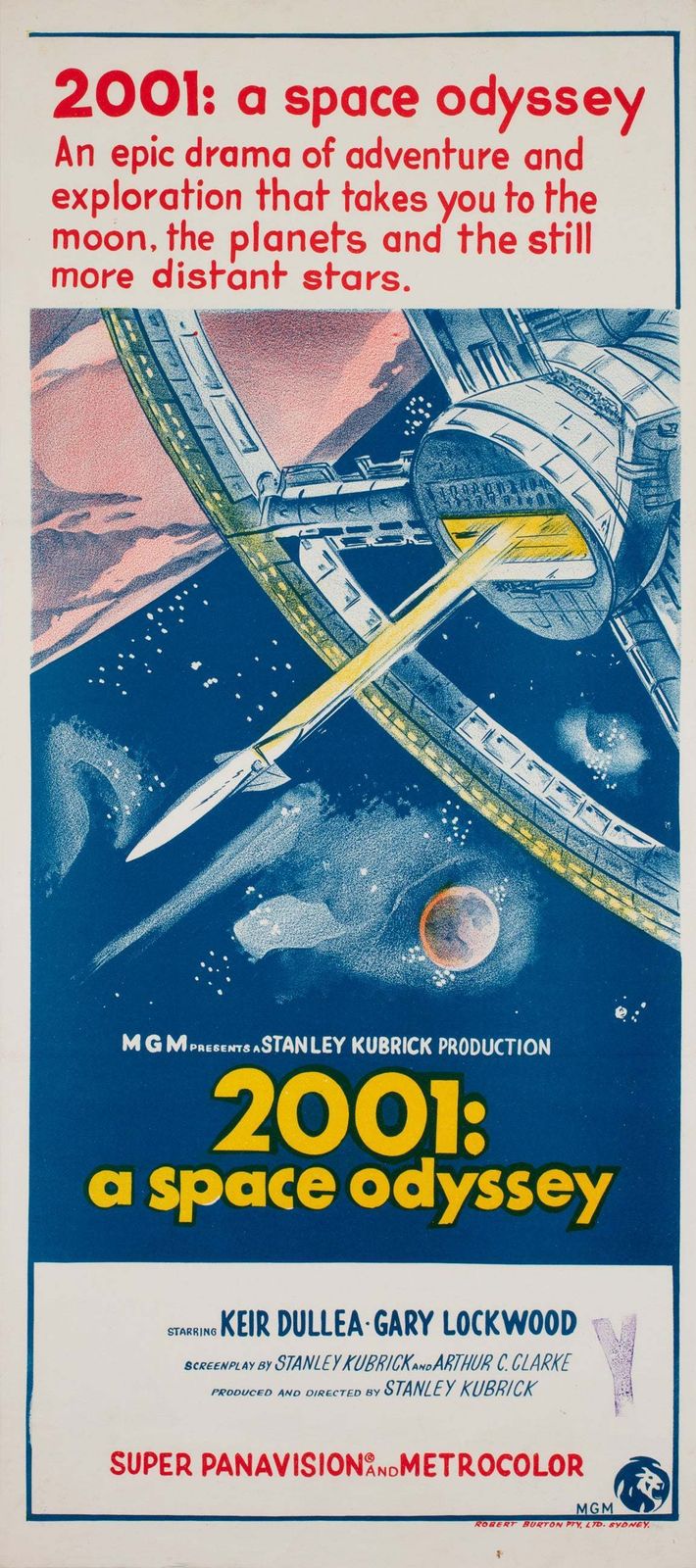 2001 A Space Odyssey 1968 Australian Daybill Film Poster