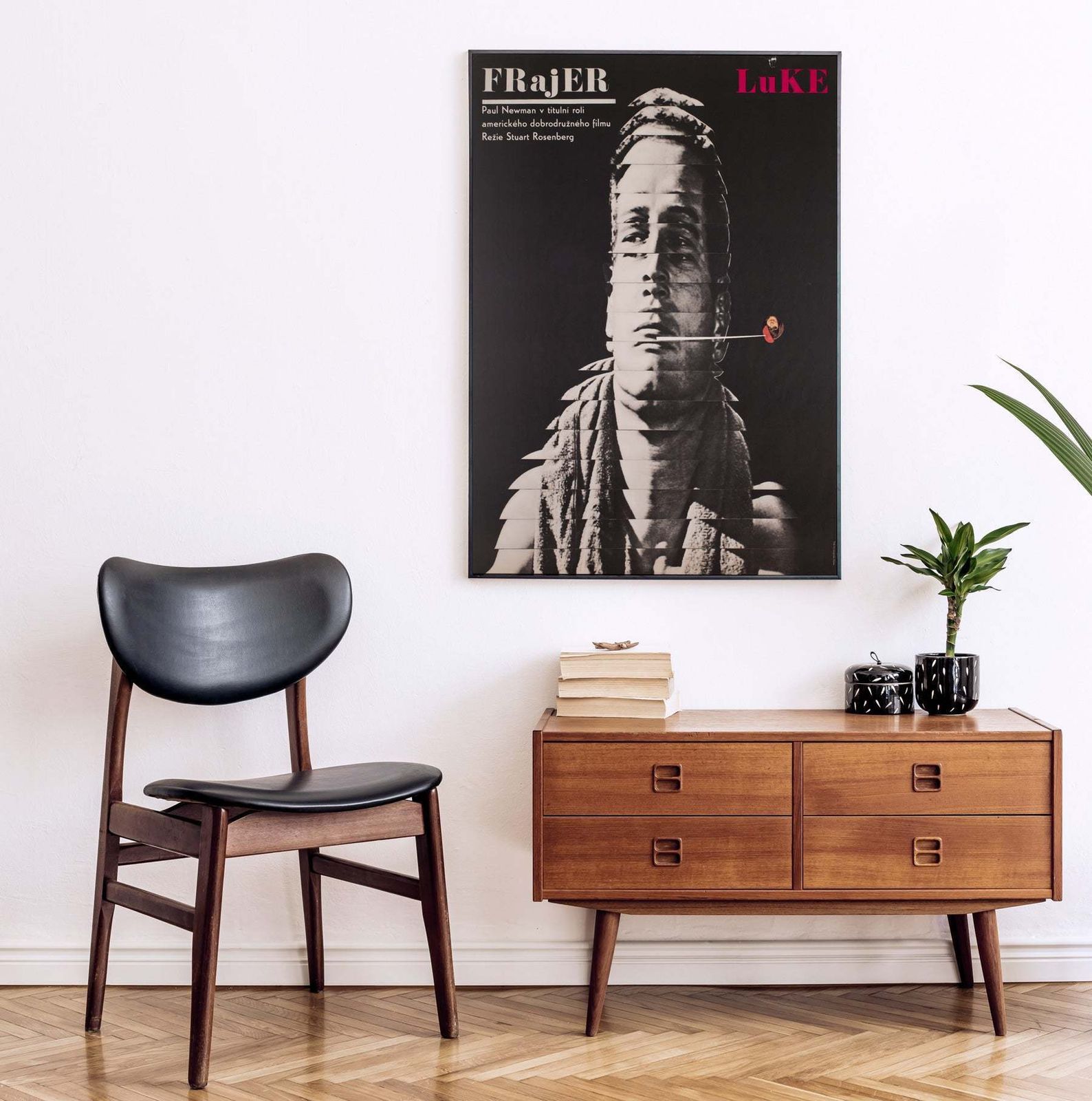 Cool Hand Luke 1967 Czech A1 Film Poster, Grygar photo furniture