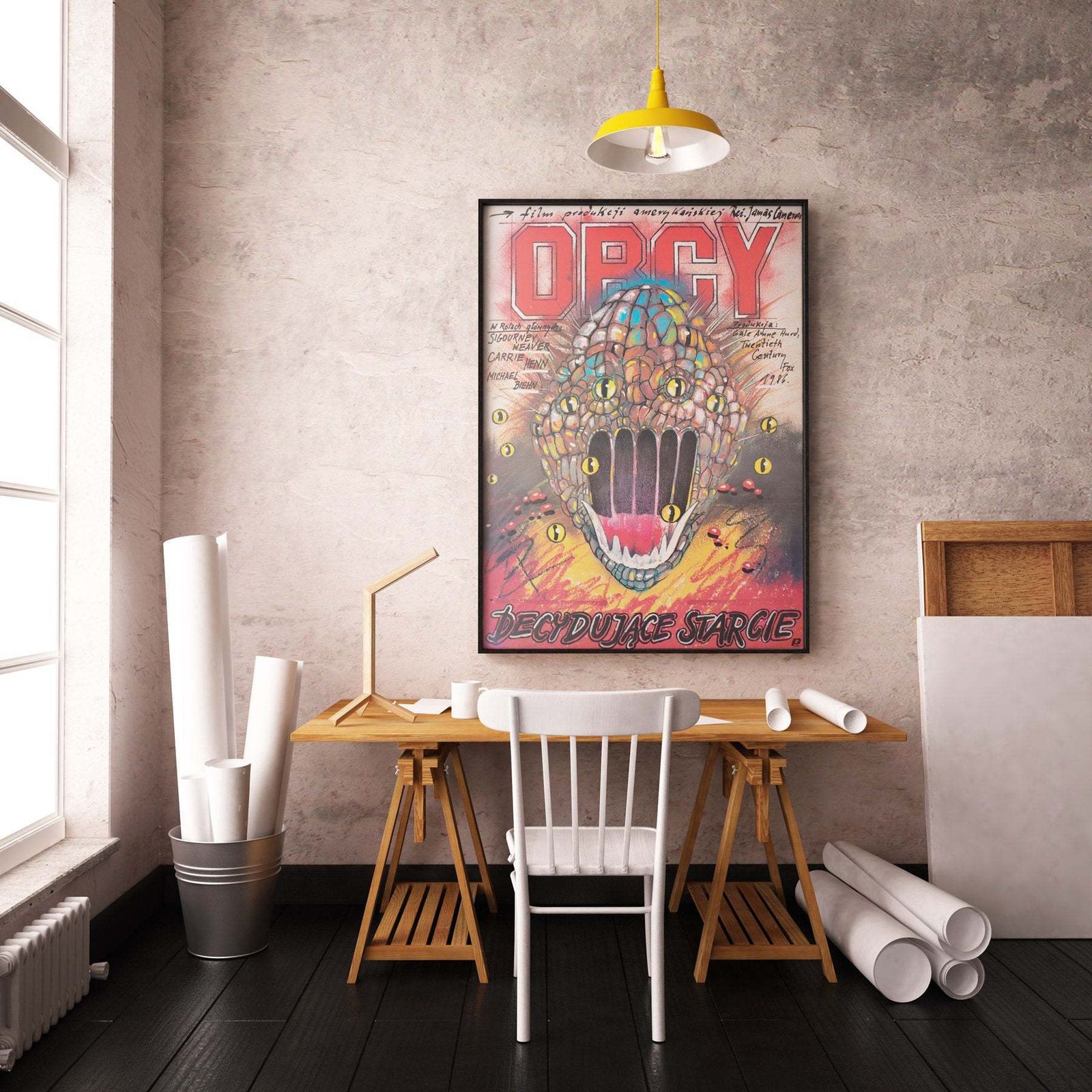 Aliens 1987 Polish Film Poster, Pagowski photo furniture