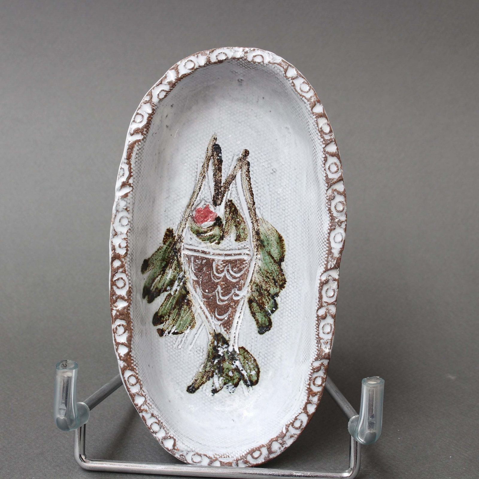 Pair Of Small Vintage French Decorative Trays By Albert Thiry, Circa 1970s. photo for sale