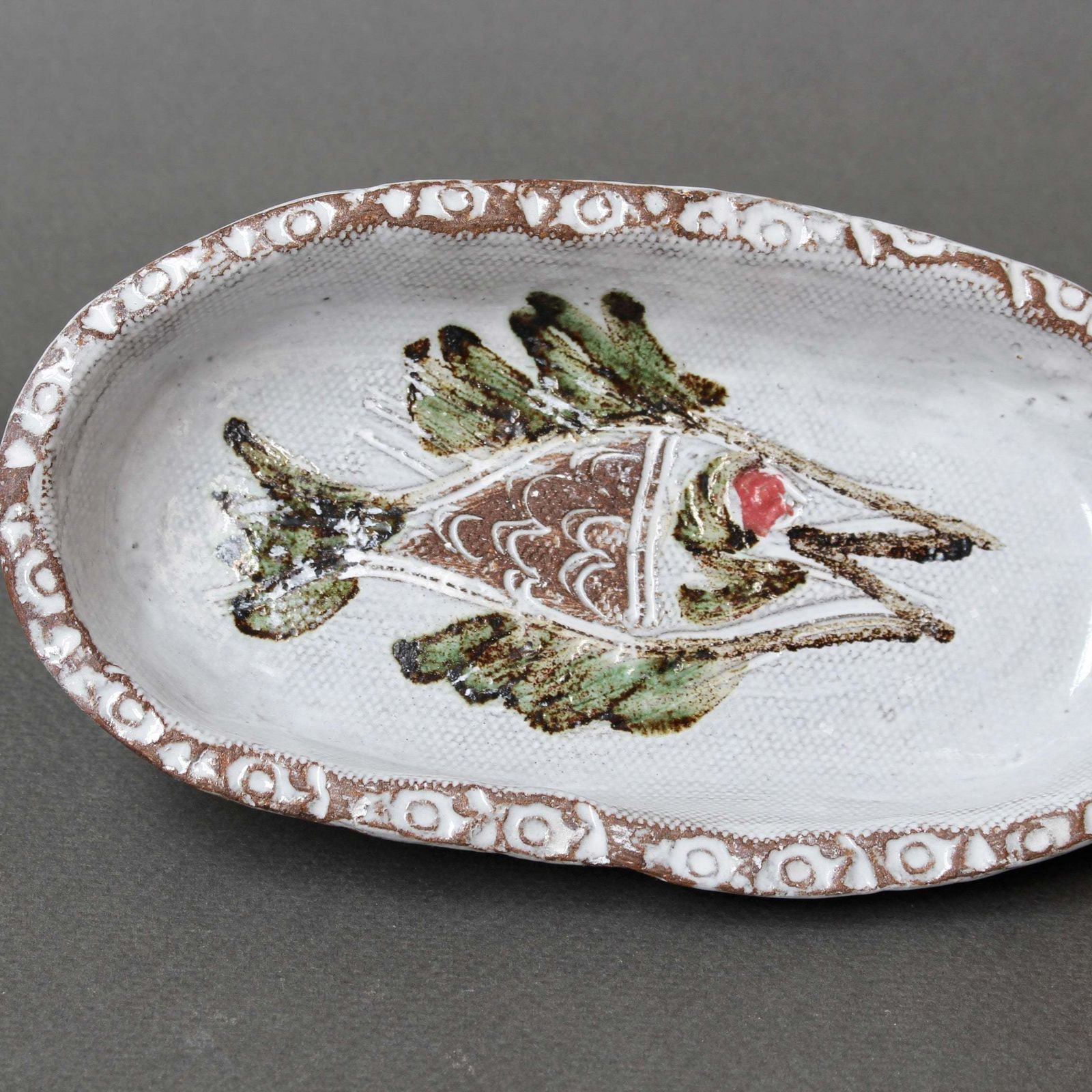 photo furniture Pair Of Small Vintage French Decorative Trays By Albert Thiry, Circa 1970s.