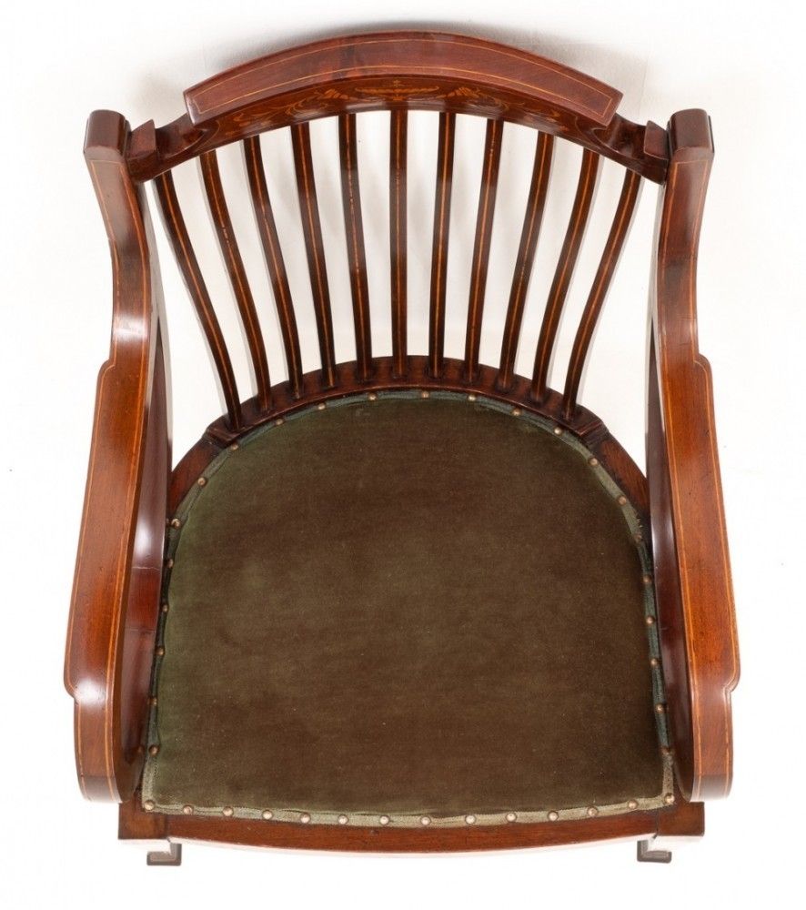 Antique Sheraton Revival Arm Chair Elbow Chairs 1890 photo 845.0