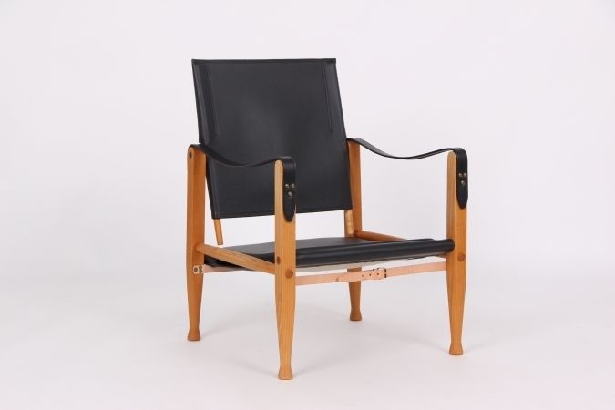 Kaare Klint, Leg Straps Model Kk 47000, Natural Colored Leather Danish Produced Parts photo furniture