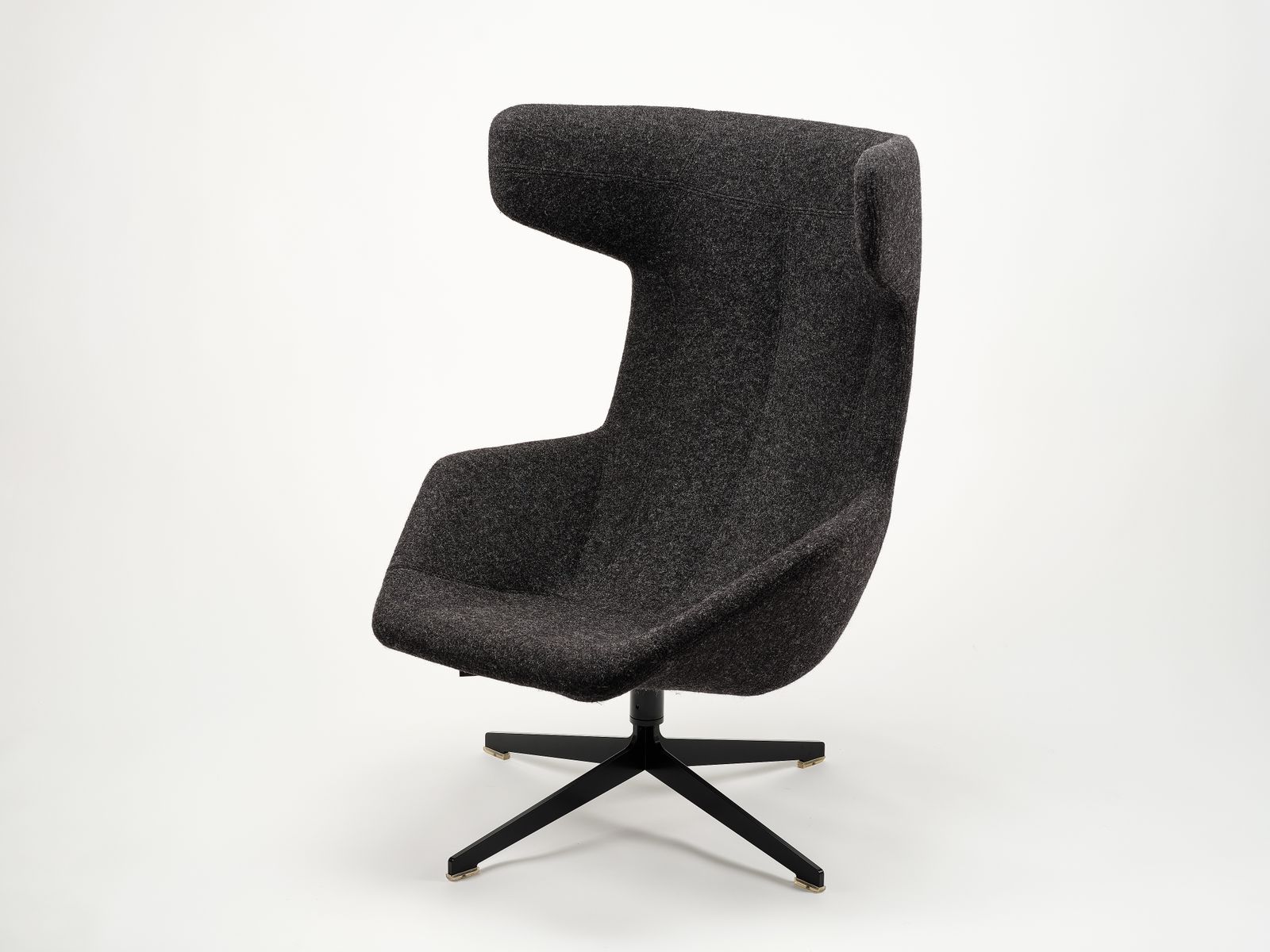 Unique & Rare Fully Refurbished 'Take A Line For A Walk Swivel Armchair' By Alfredo Häberli For Moroso Circa 1990s. 15 Matching Chairs Available. photo Furniture