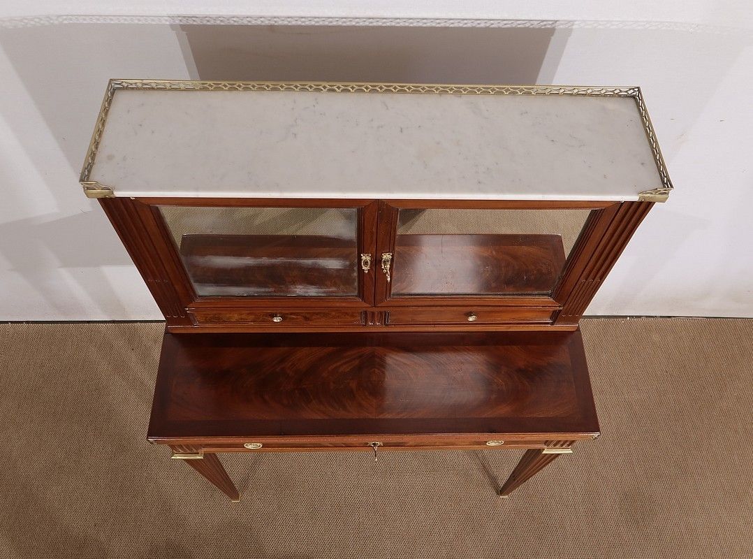 Small Mahogany Bonheur Du Jour, Louis XVI Style, Mid 19th Century photo buy