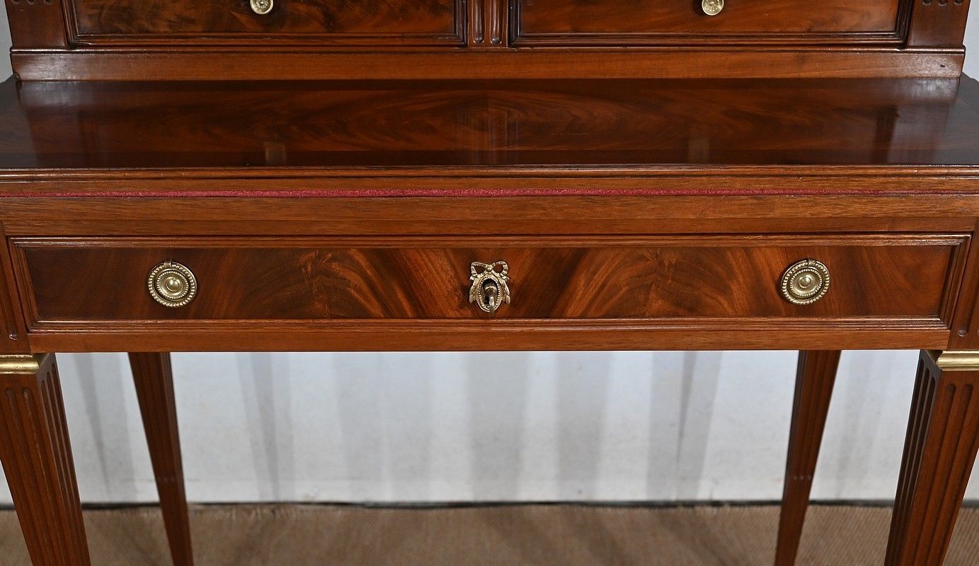 4686.5 Small Mahogany Bonheur Du Jour, Louis XVI Style, Mid 19th Century photo