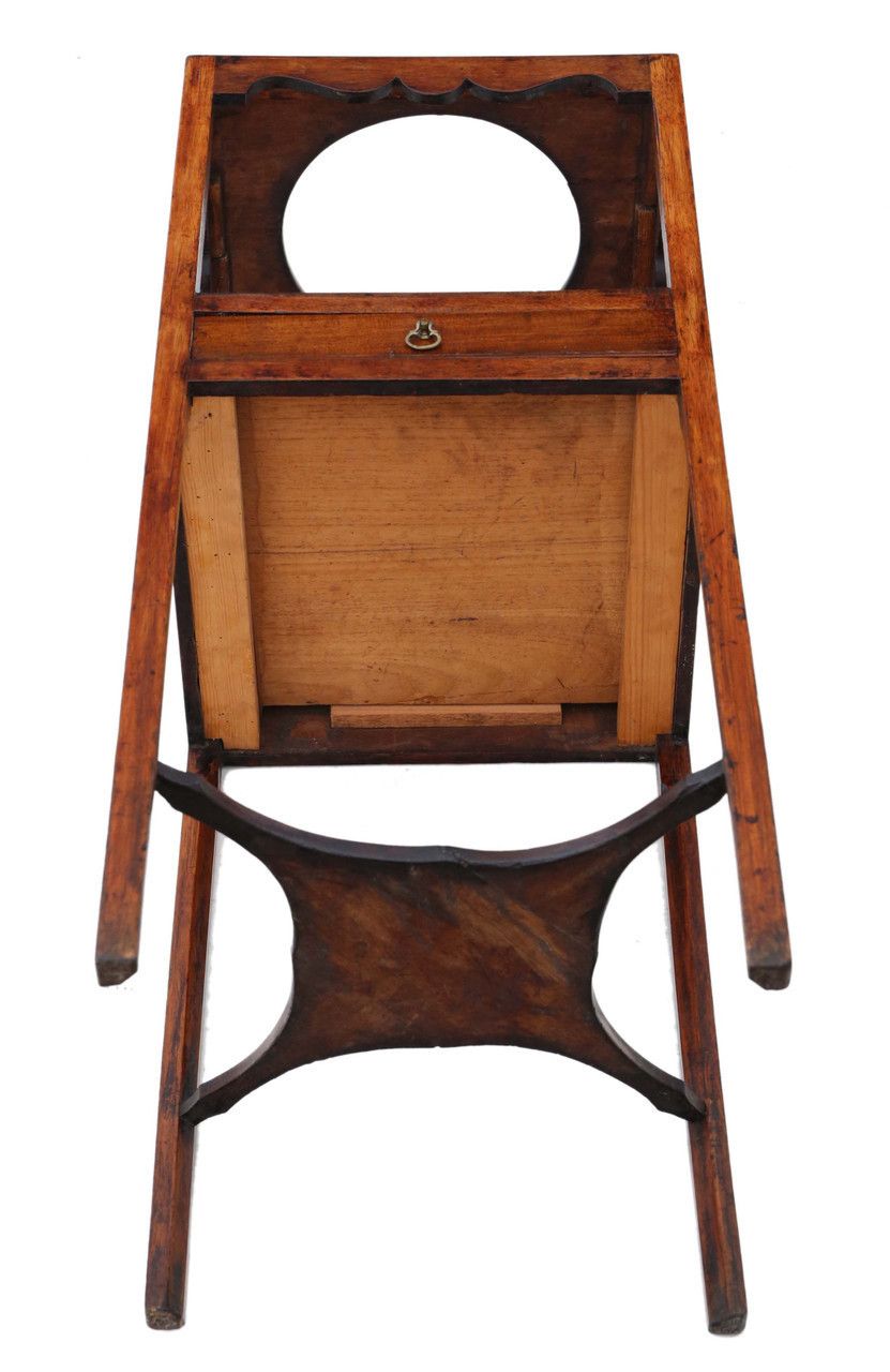 Antique Quality Mahogany Washstand Bedside Table Georgian Nightstand C1820 photo Furniture