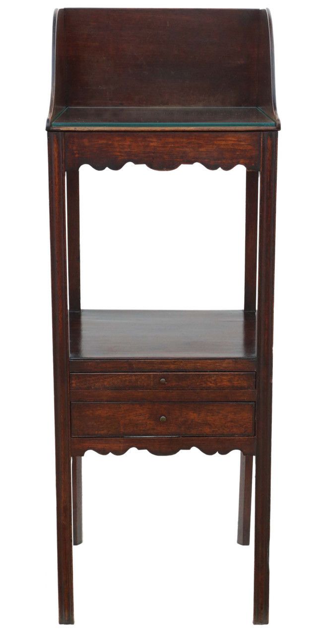 Antique Quality Mahogany Washstand Bedside Table Georgian Nightstand C1800 photo for sale