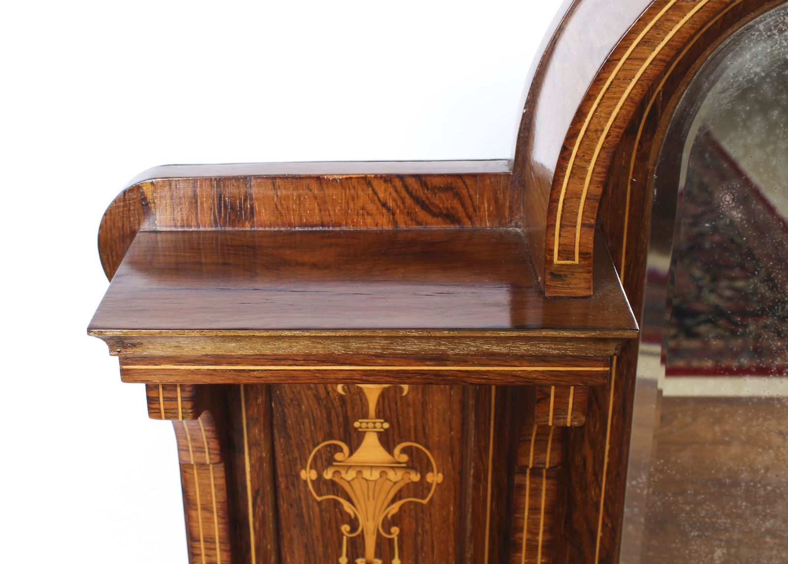 Edwardian Gonçalo Alves Marquetry Inlaid Music Cabinet 19th Century photo vinterior