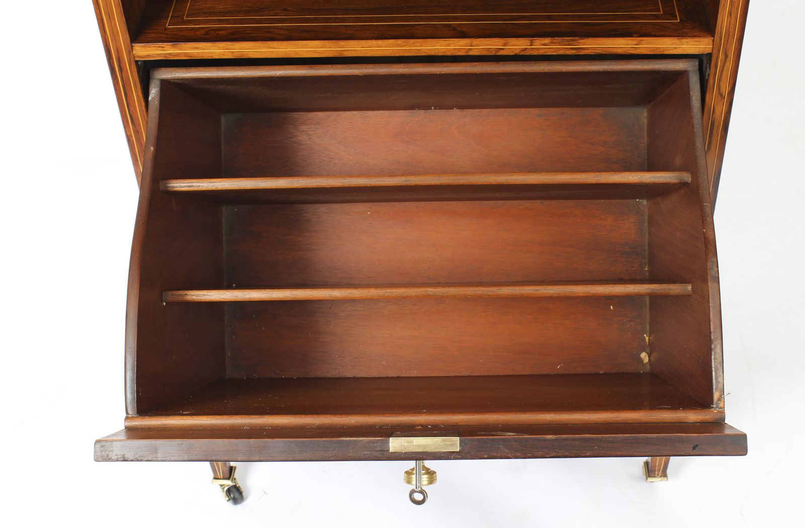 1275.0 Edwardian Gonçalo Alves Marquetry Inlaid Music Cabinet 19th Century photo