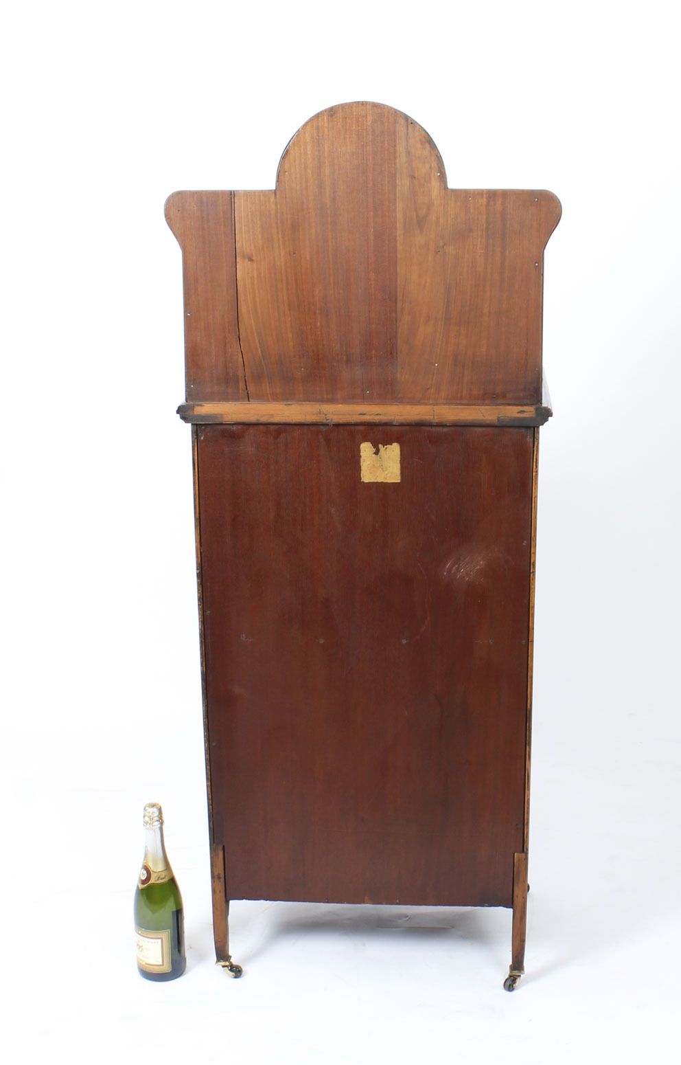 photo vintage Edwardian Gonçalo Alves Marquetry Inlaid Music Cabinet 19th Century