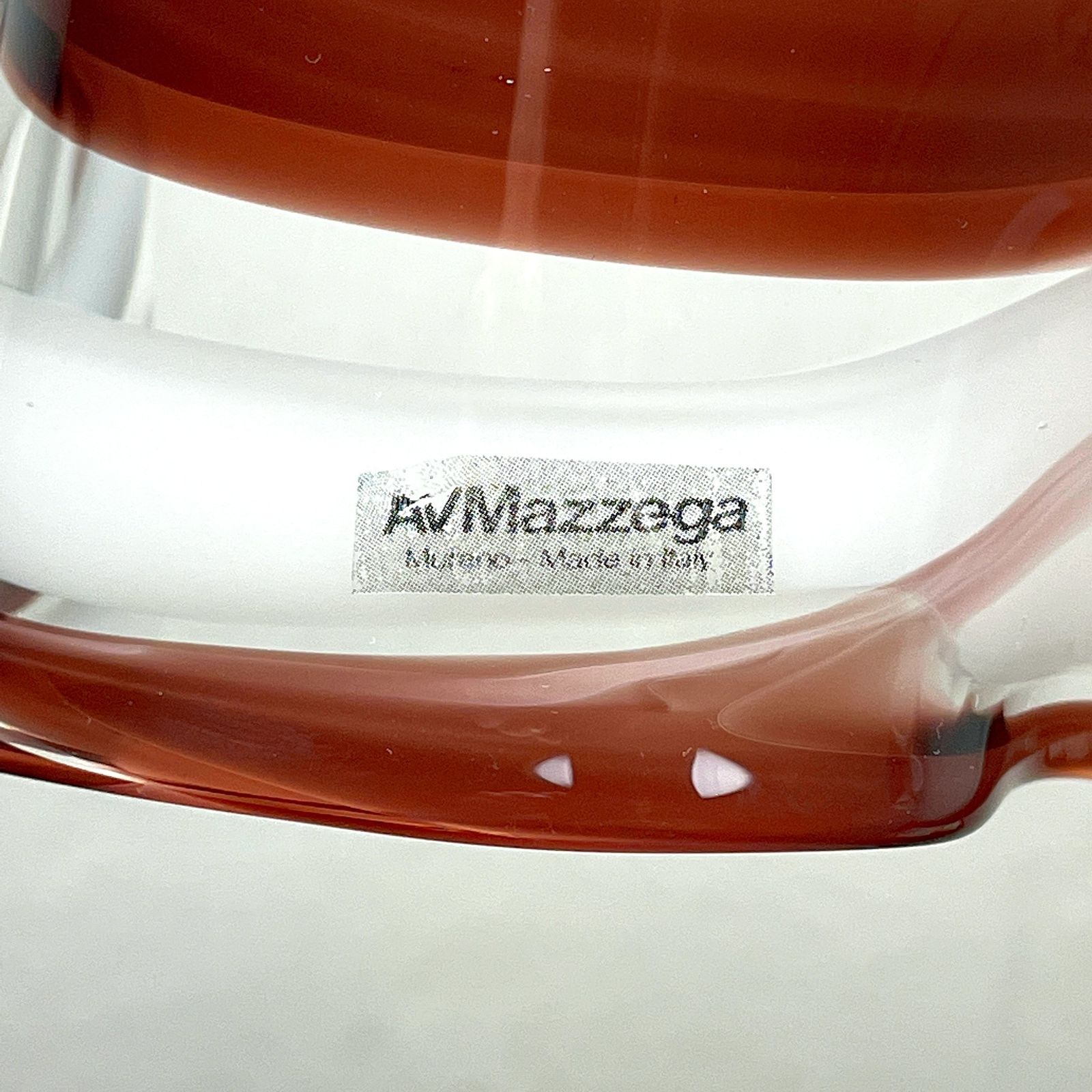Original Murano Glass Brown Pendant Lamp Fazzoletto By Av Mazzega Italy 1970s photo vintage