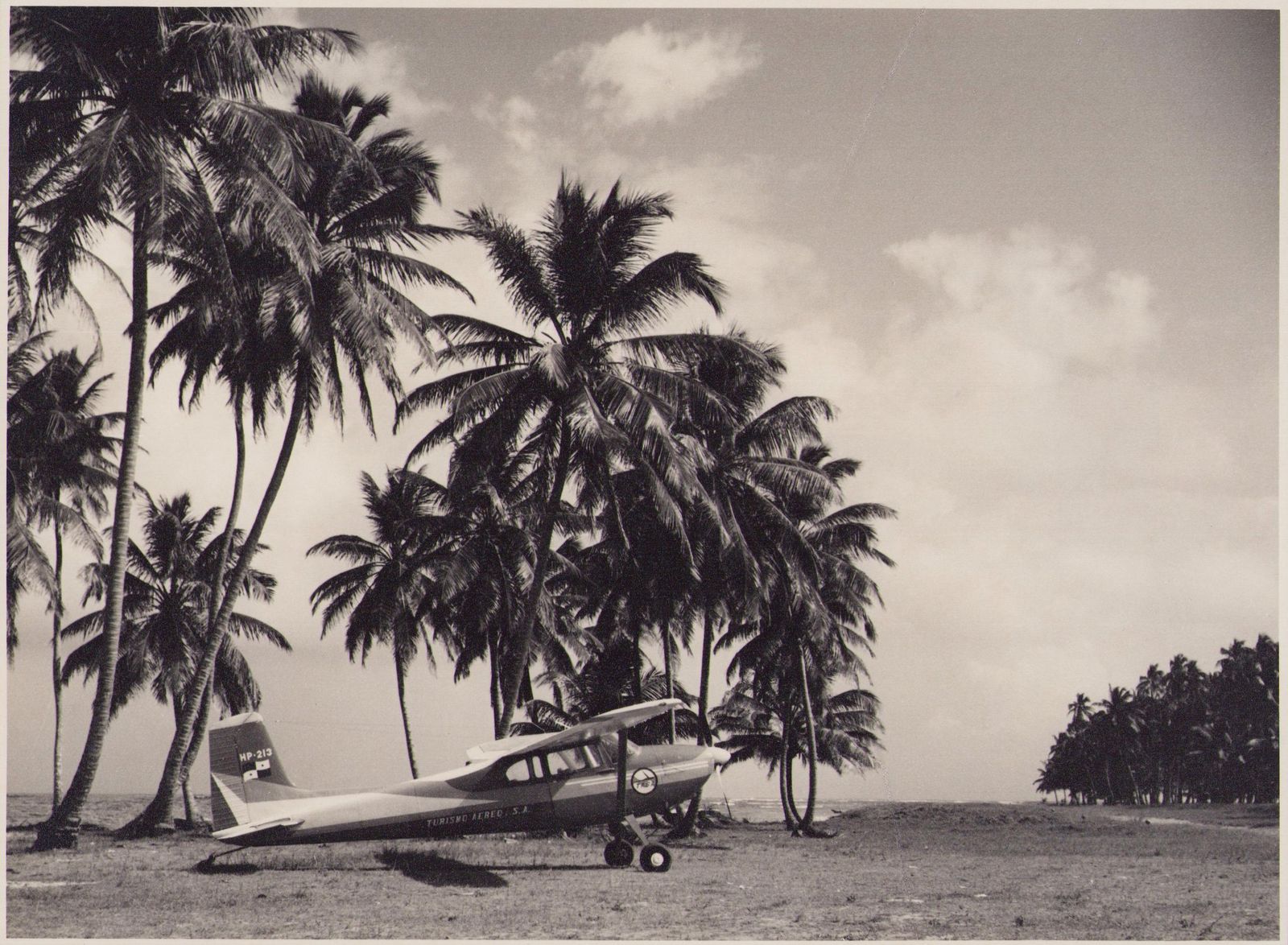 Hanna Seidel Panama, Airplane, Black And White Photography, 1960s.