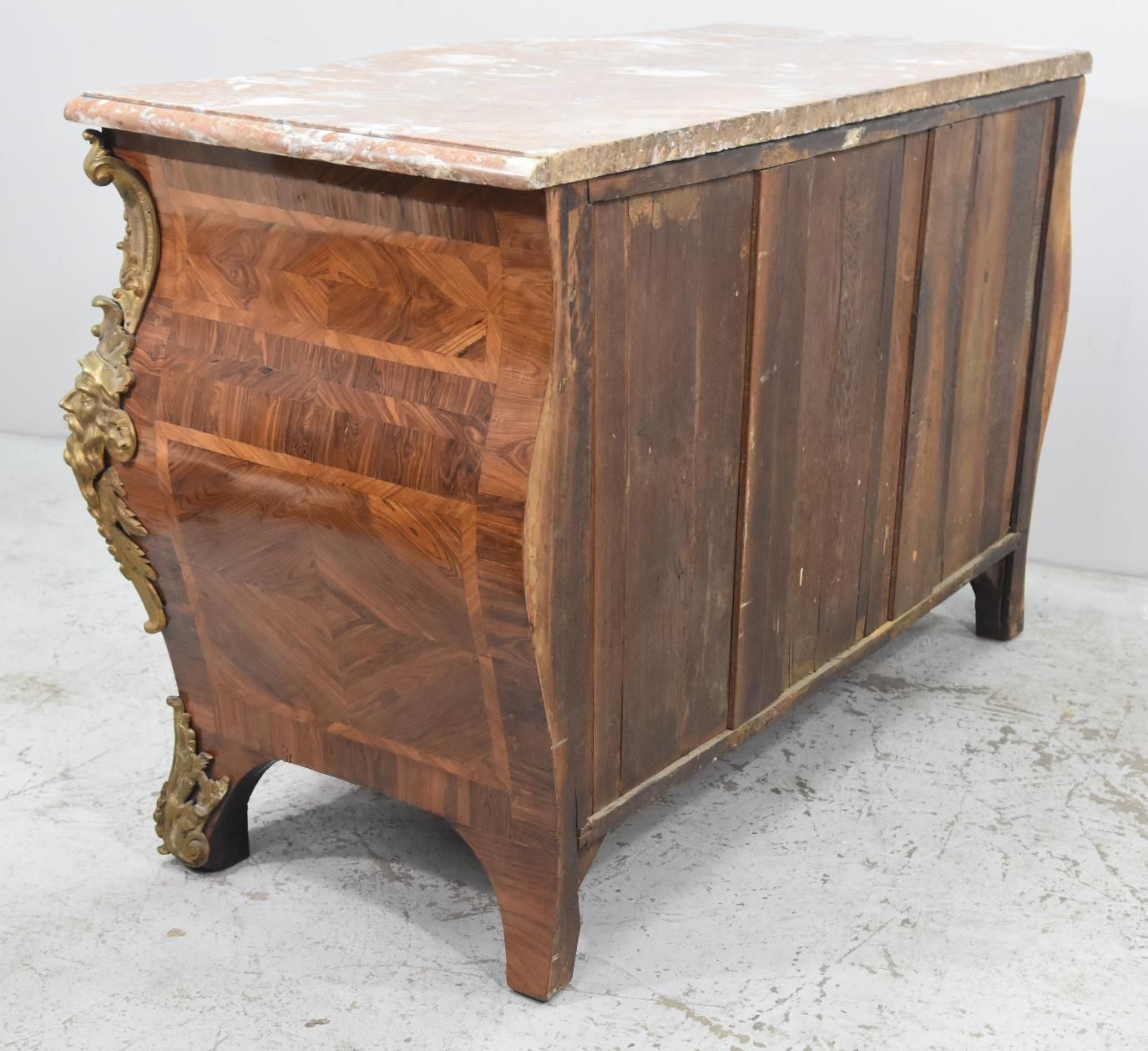 Chest Of Drawers In Violet Wood & Gilt Bronze Stamped Mondon Xviiith photo furniture