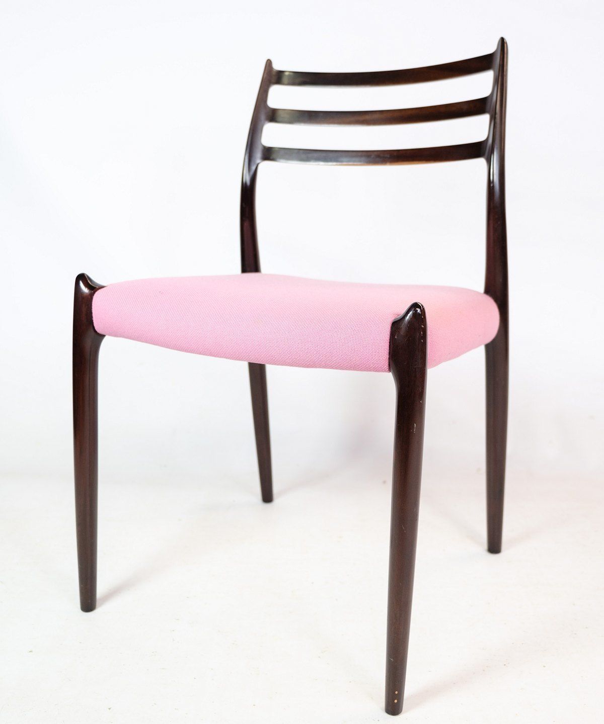 Mahogany Dining Table Chairs, Model 78, Designed By No Møller photo for sale