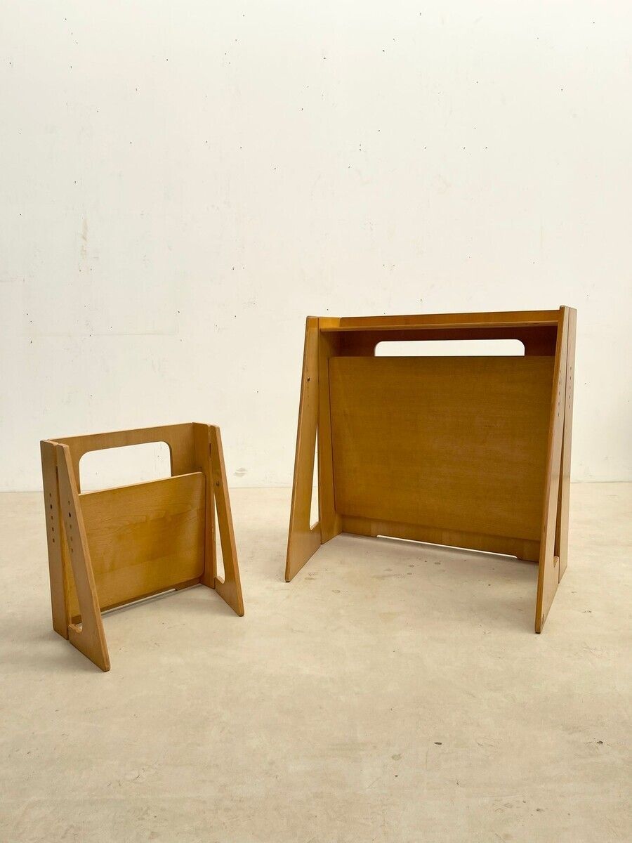 Mid Century Modern Foldable Wooden "6m" Desk & Chair Set photo Furniture