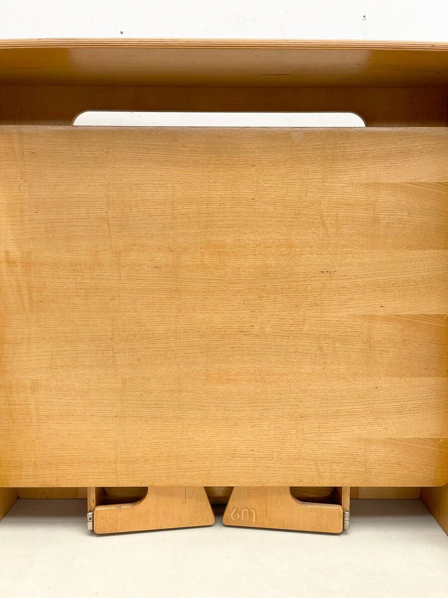 Mid Century Modern Foldable Wooden "6m" Desk & Chair Set photo buy