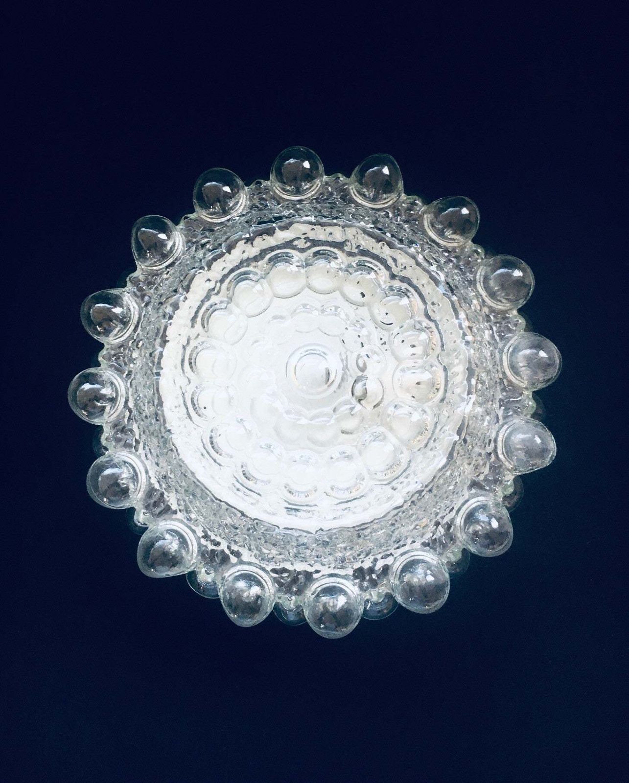 1960's Design Bubble Glass Sconce Wall Lamp photo for sale