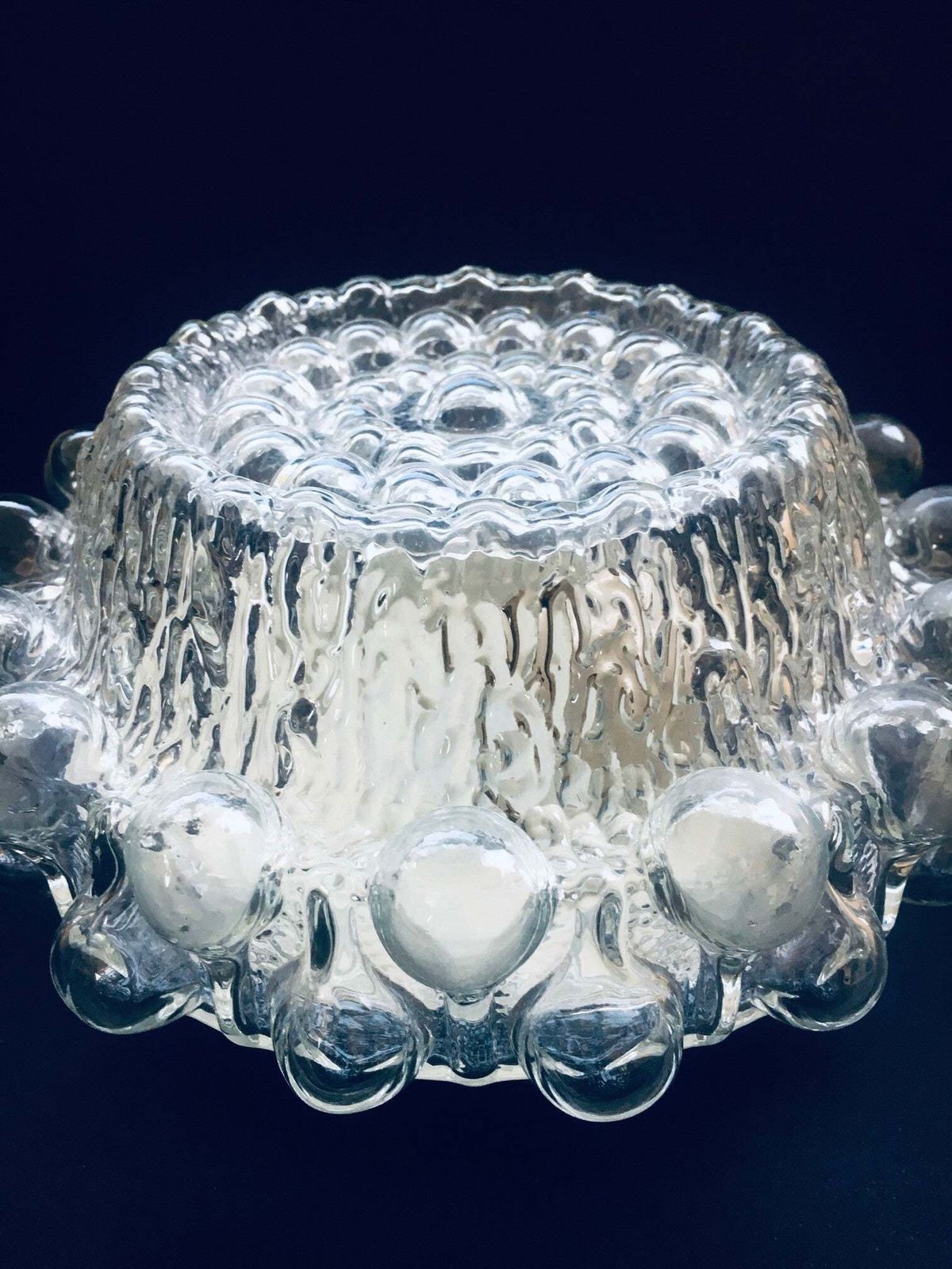 1960's Design Bubble Glass Sconce Wall Lamp photo buy