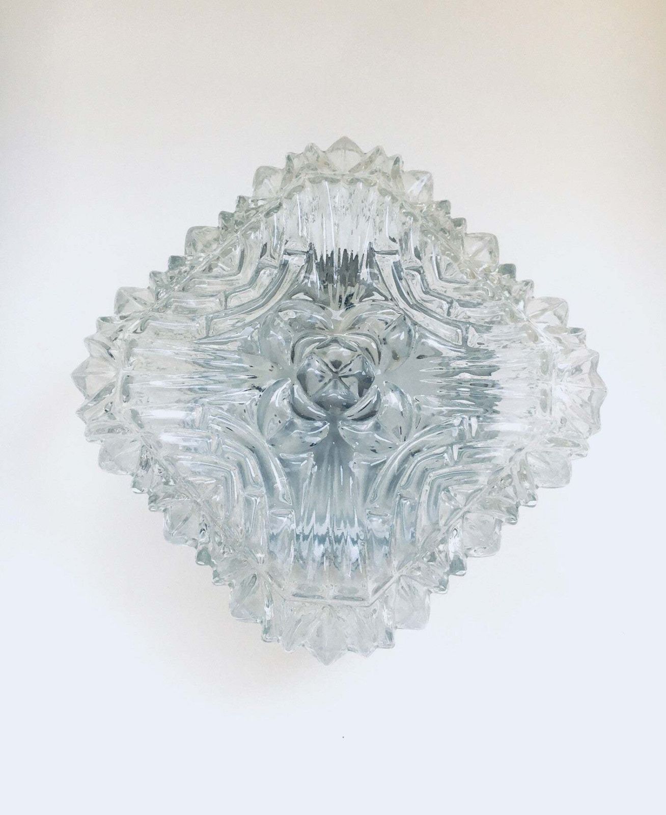 Wandlamp Met Ijskristalglas Uit De Jaren 1960 photo Verlichting