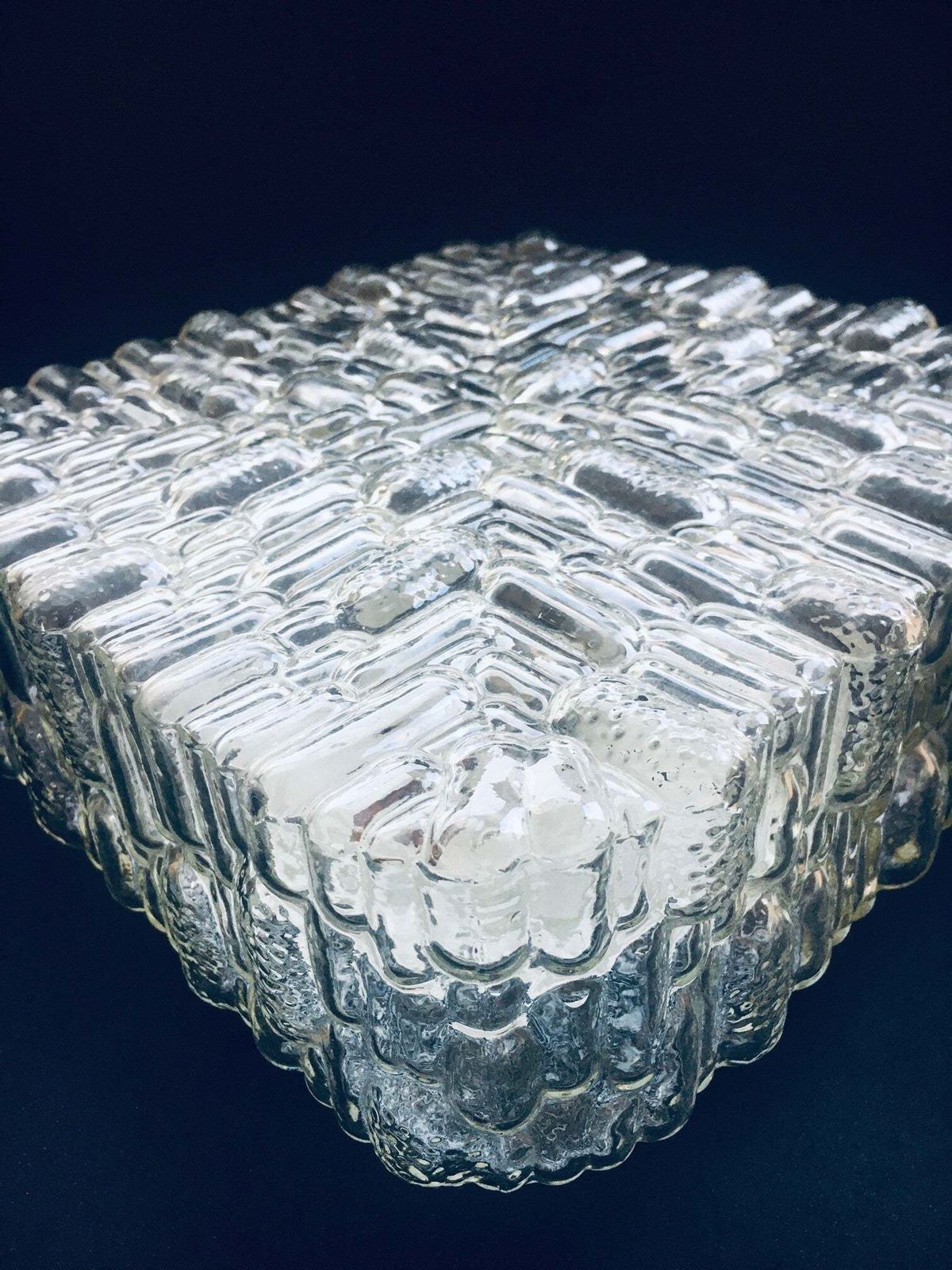 1960's Stone Design Glass Sconce Wall Lamp photo buy