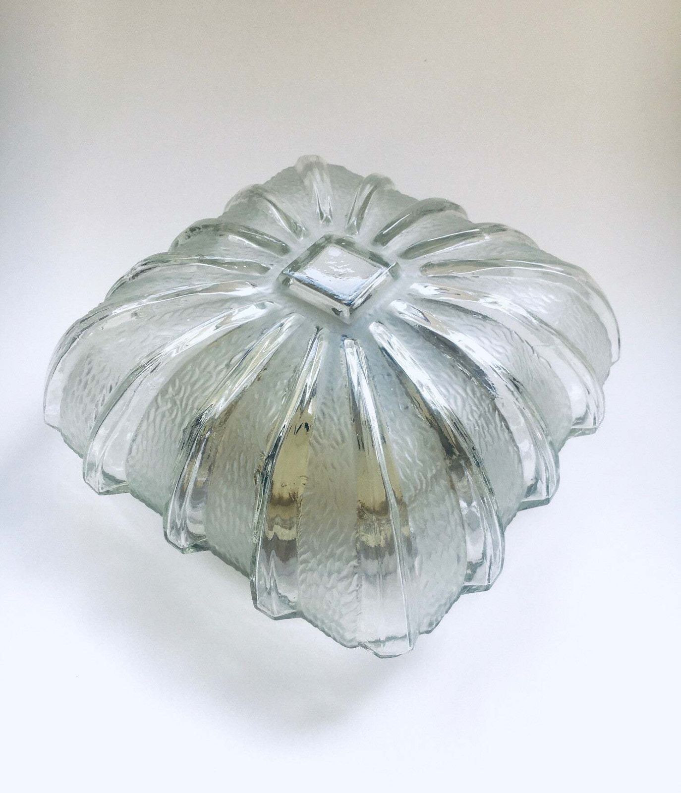 Glazen Wandlamp Met Brandend Sterpatroon, Jaren 1960 photo furniture