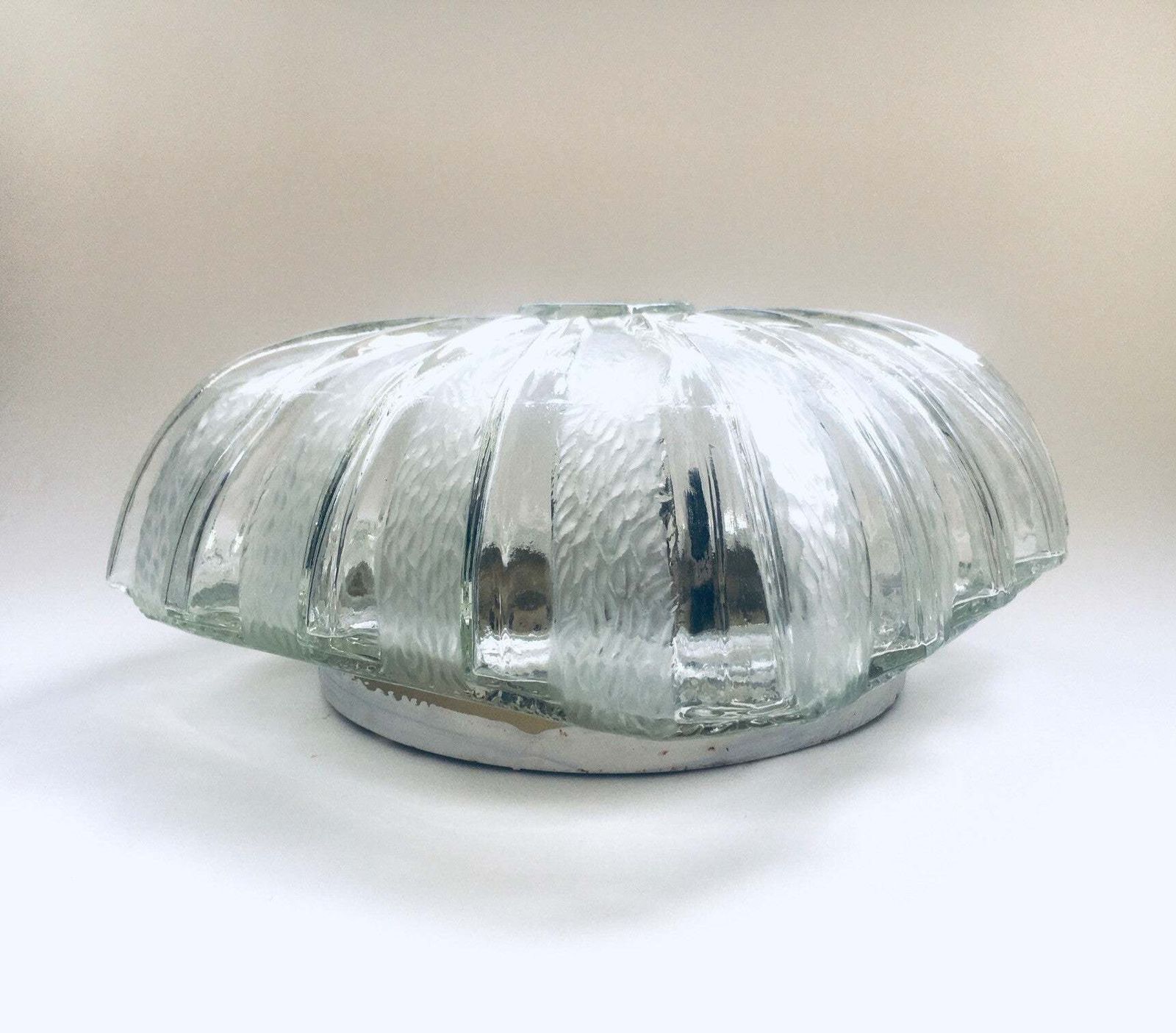 Glazen Wandlamp Met Brandend Sterpatroon, Jaren 1960 photo vinterior