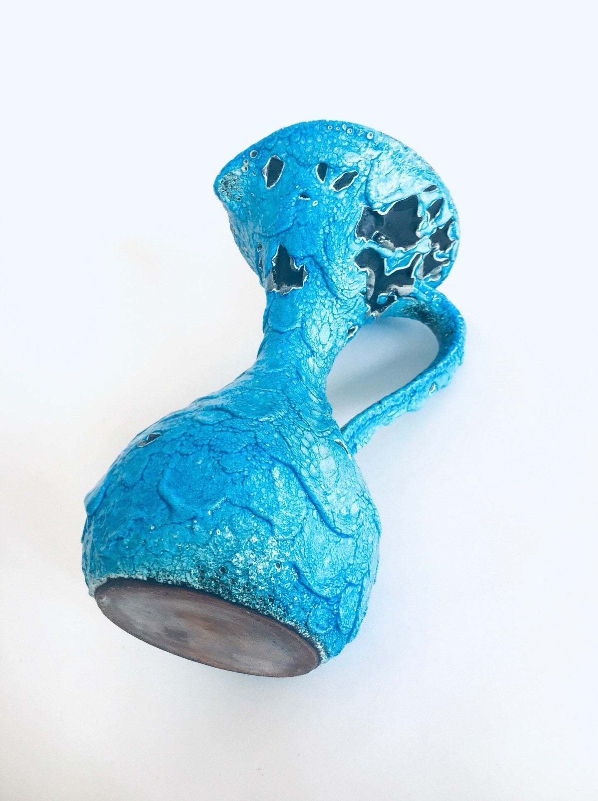 photo for sale Mcm Art Ceramic Fat Lava Decanter Caraffe Vase, Italy 1960's