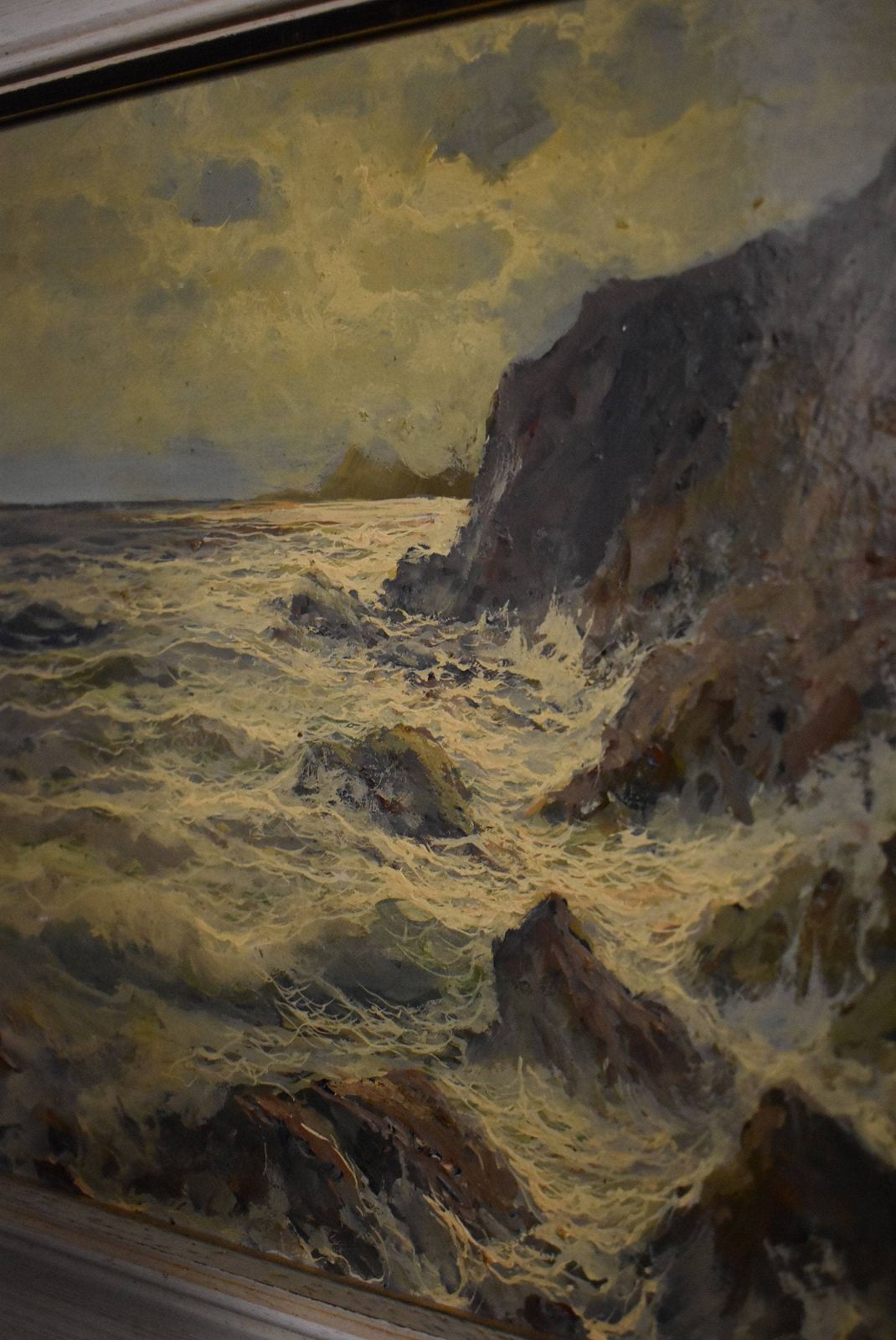 20th Century Italian Seascape / Landscape   Oil Painting photo buy