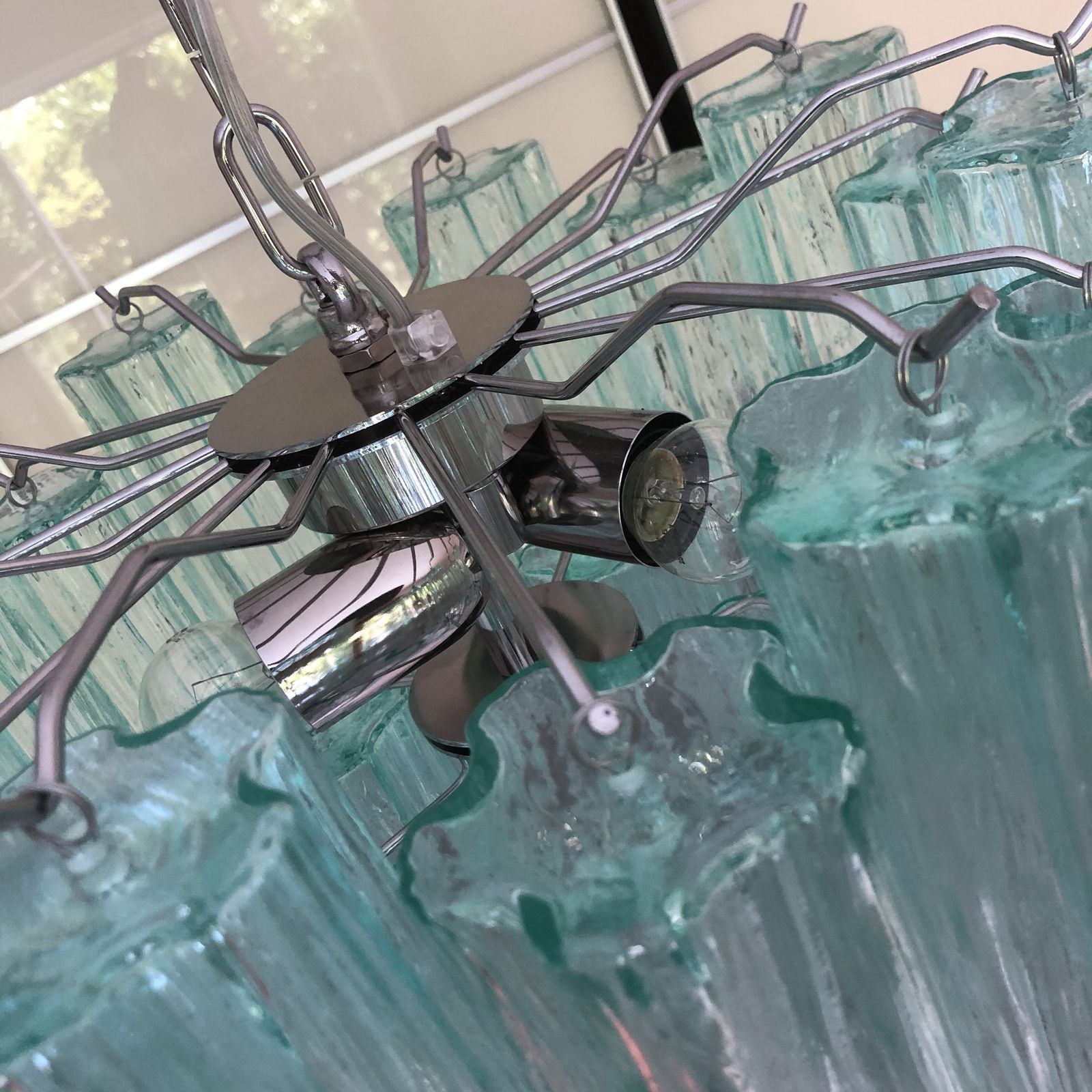 Impressive Murano Glass Sputnik Chandelier Like Mazzega Zuccheri Venini Barovier Style photo vinterior