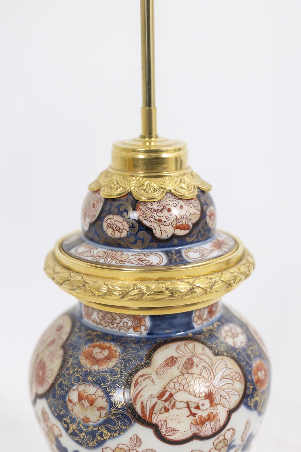 photo for sale Lamp In Imari Porcelain And Gilt Bronze, Circa 1880