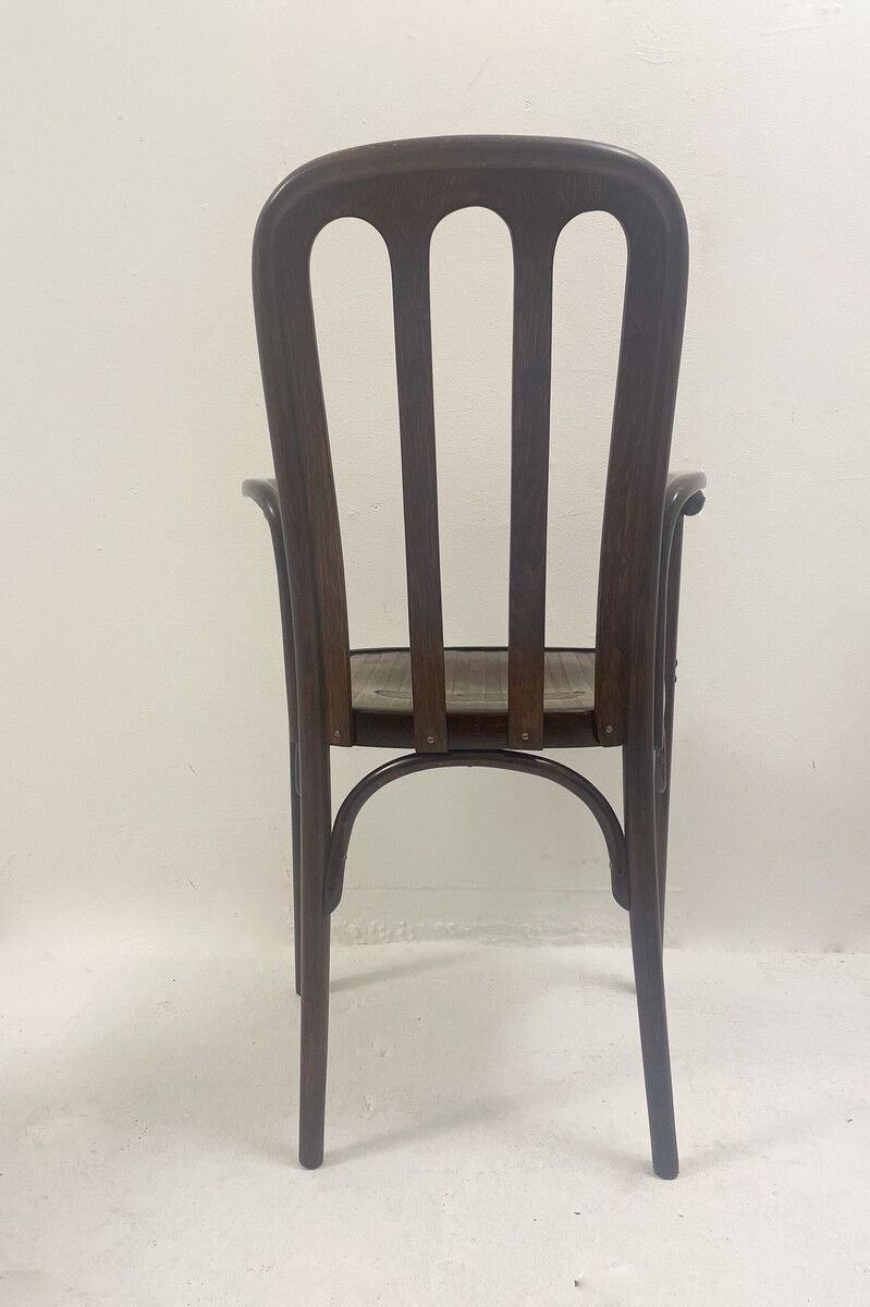 Early Mid Century Armchair By Josef Hoffmann For J&J Kohn photo for sale