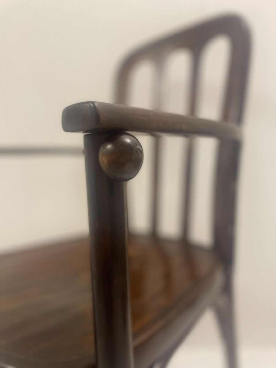 Early Mid Century Armchair By Josef Hoffmann For J&J Kohn photo Furniture
