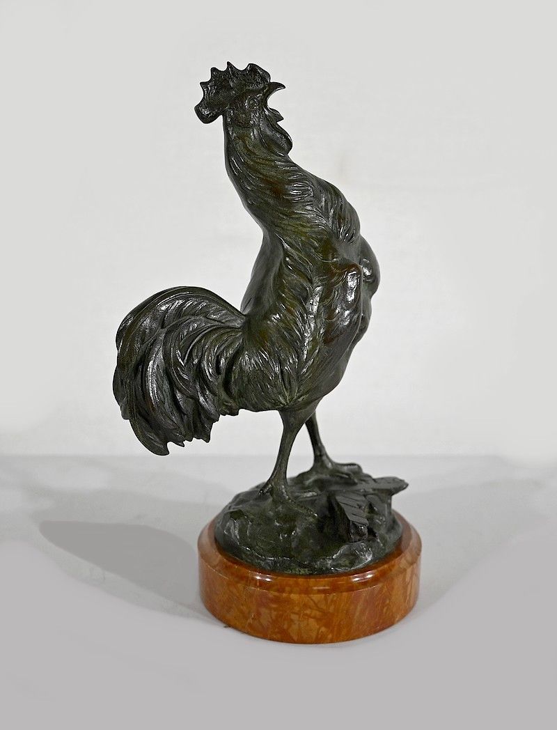 Bronze “Le Coq Gaulois”, By G. Vacossin – Early 20th Century photo vinterior