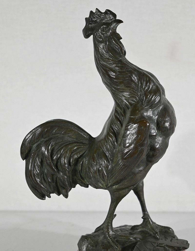 Bronze “Le Coq Gaulois”, By G. Vacossin – Early 20th Century photo vintage