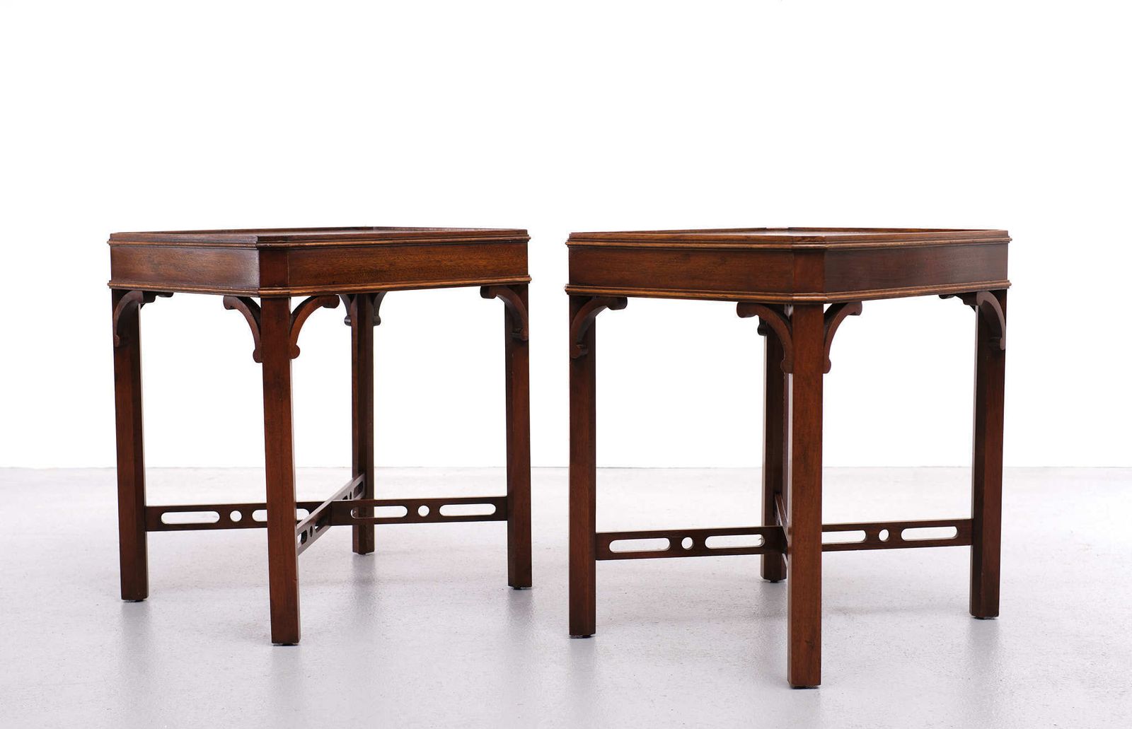 Bevan Funnell Mahogany Side Tables Georgian Revival England, 1960s photo buy