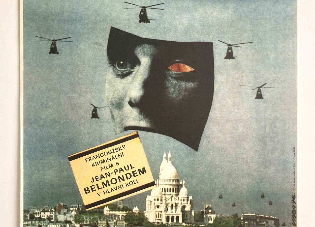 Original Film Poster, The Night Caller, Karel Vaca, 1976, Genuine Czech Vintage Print photo for sale
