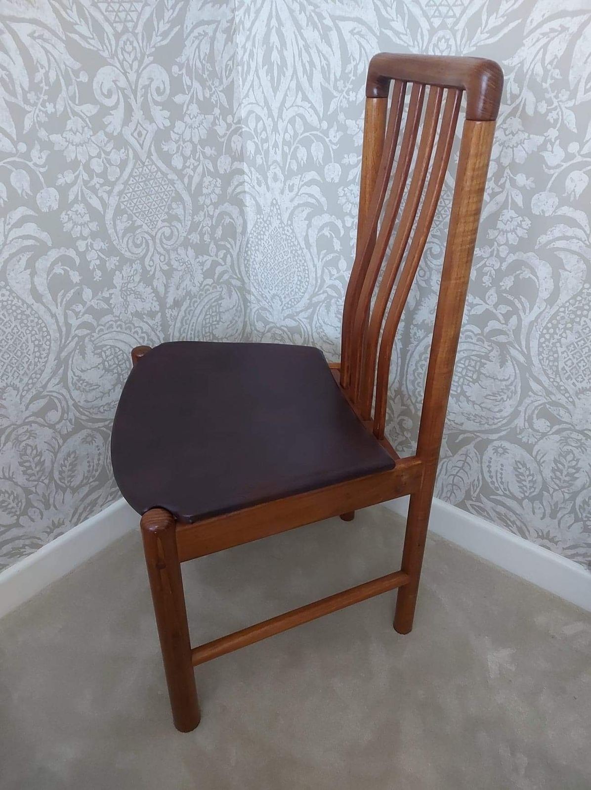 Set Of 4 1970s Dutch Benny Linden Teak Dining Chairs. photo 395.0