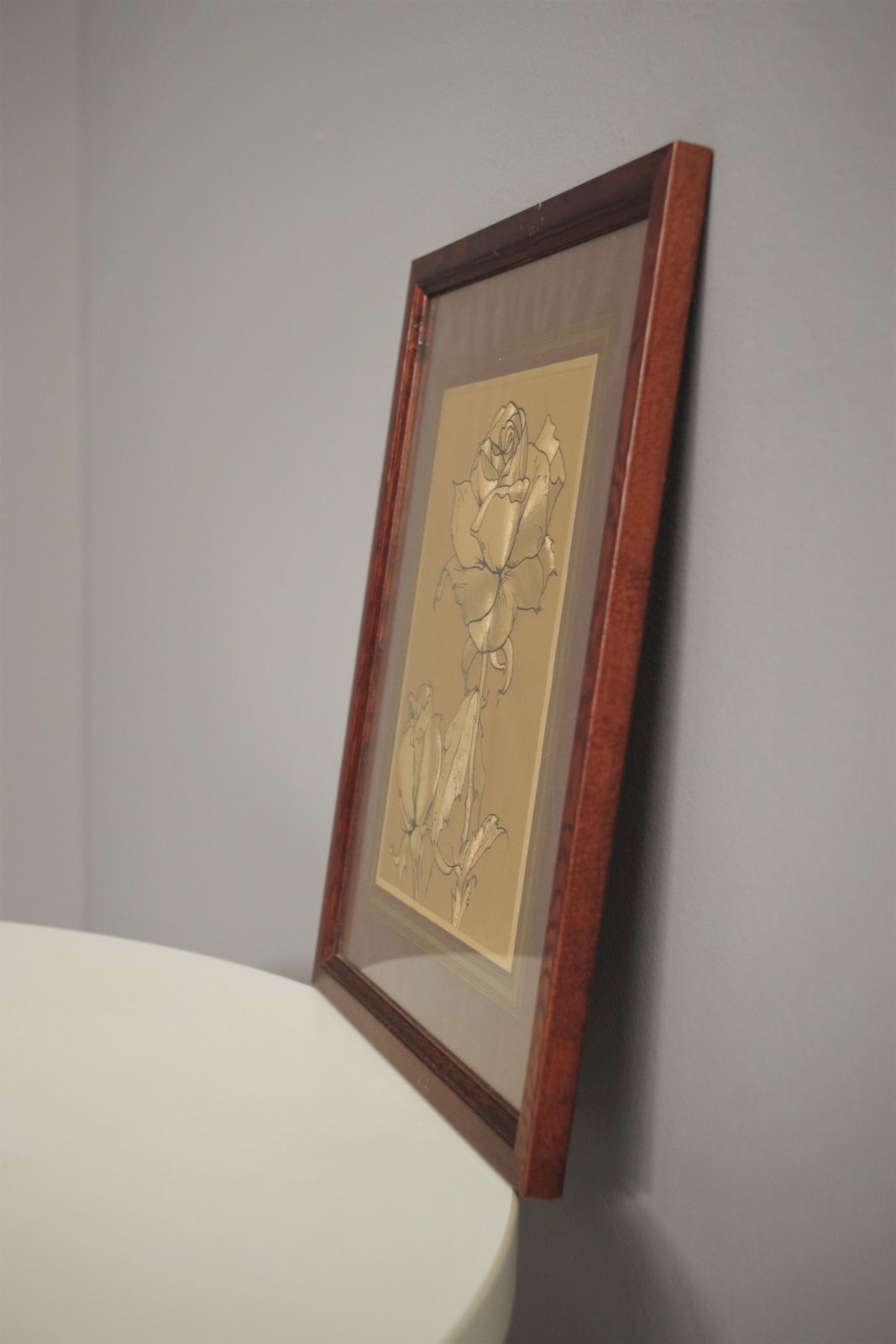 Picture With Rose In Gold From The 70s photo furniture