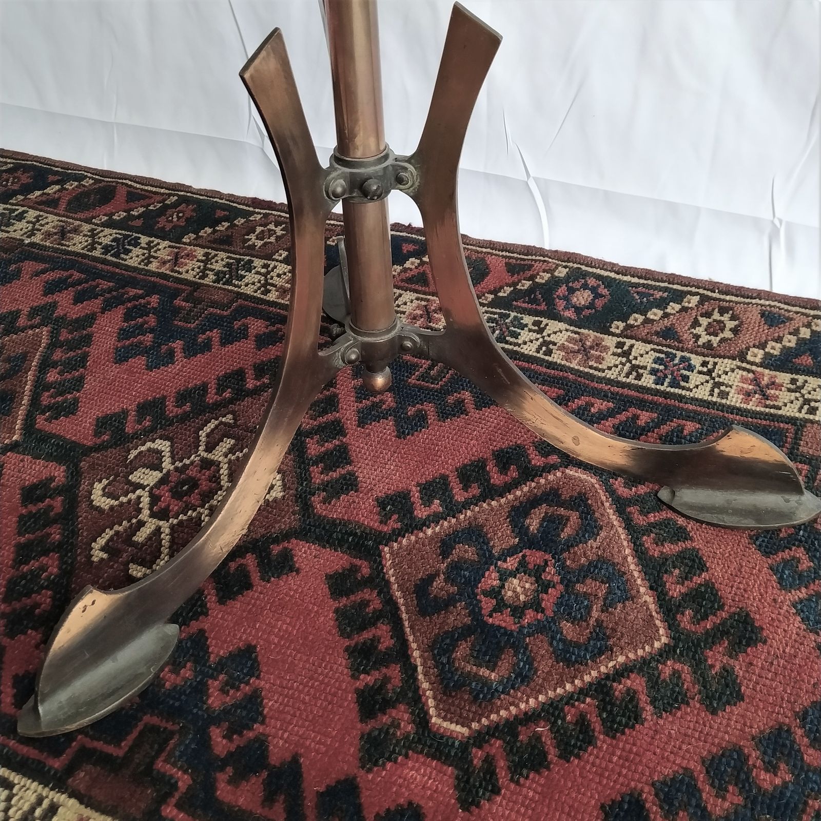 Arts And Crafts Adjustable, Tri Footed, Standard Floor Lamp, Finlay, London photo buy